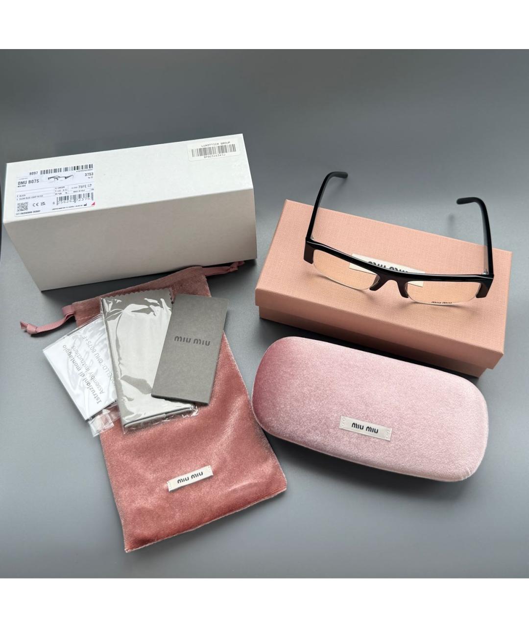 MIU MIU Пластиковые солнцезащитные очки, фото 4