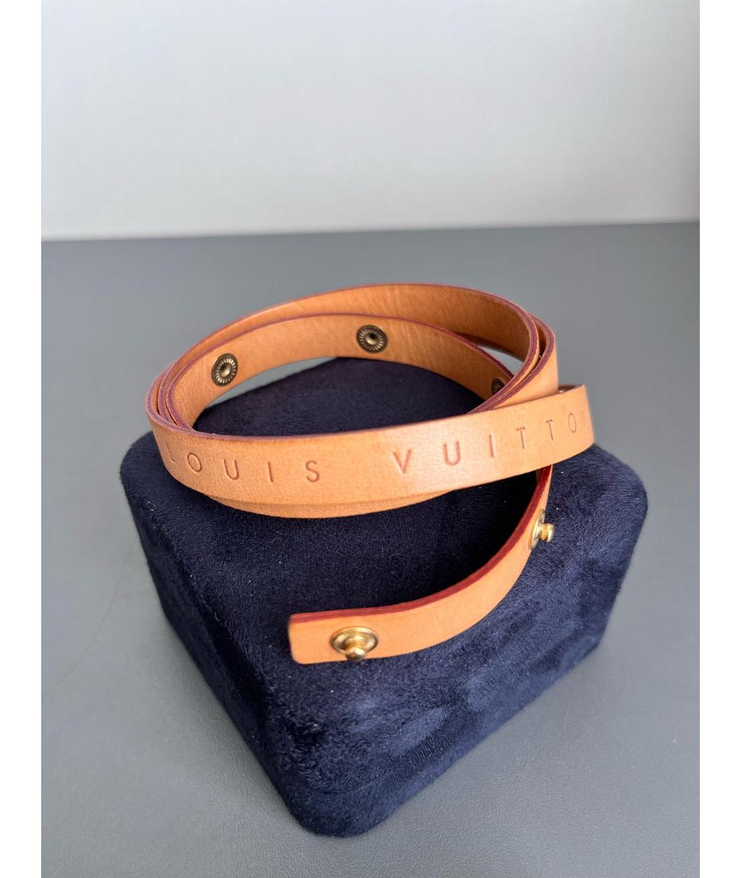 LOUIS VUITTON Коричневая кожаная поясная сумка, фото 8