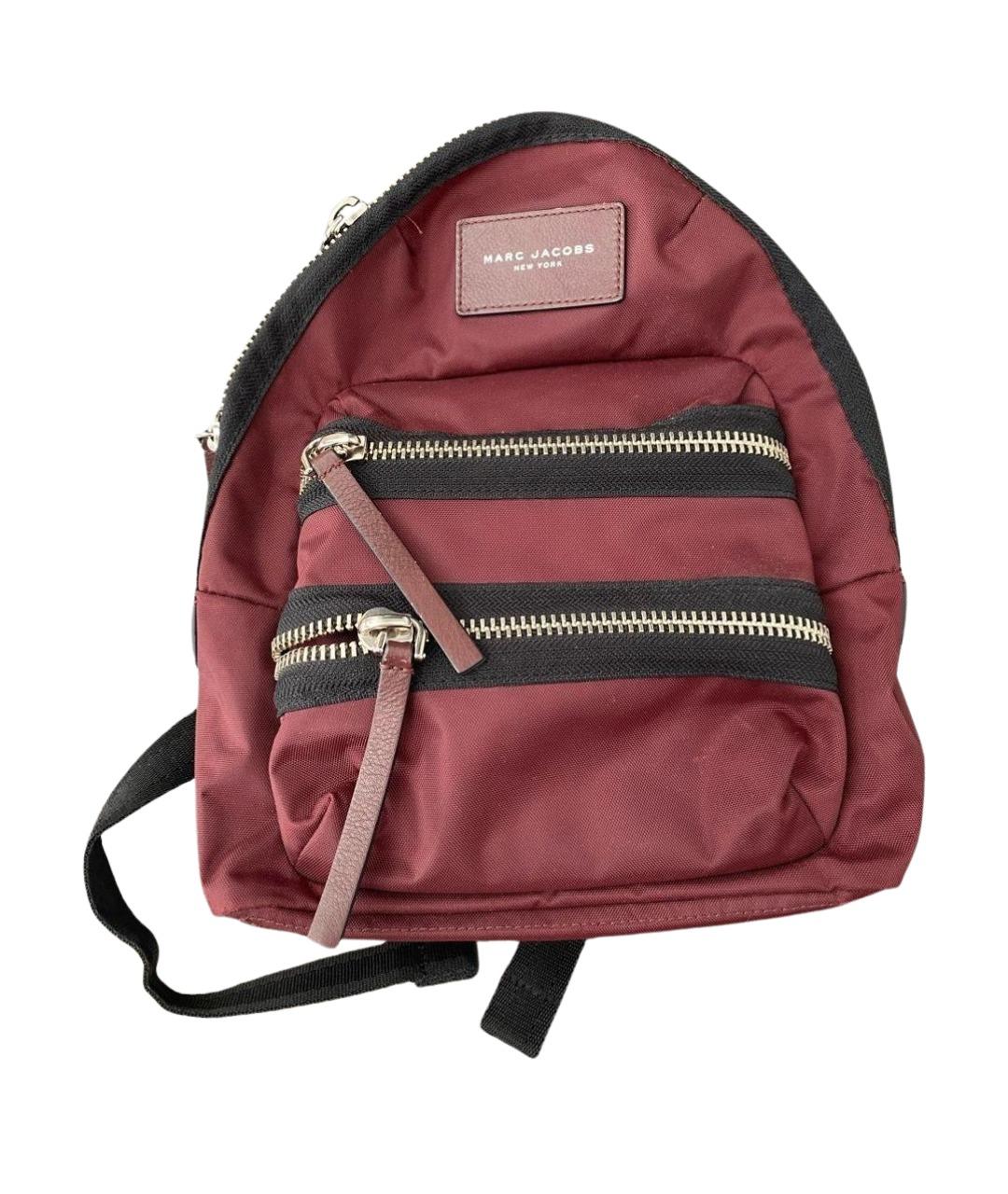 MARC JACOBS Бордовый тканевый рюкзак, фото 1