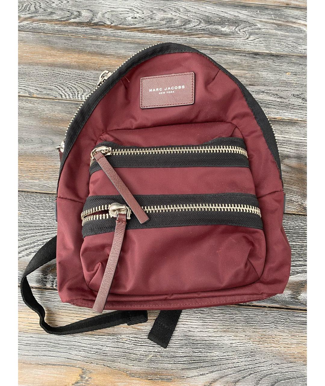MARC JACOBS Бордовый тканевый рюкзак, фото 5