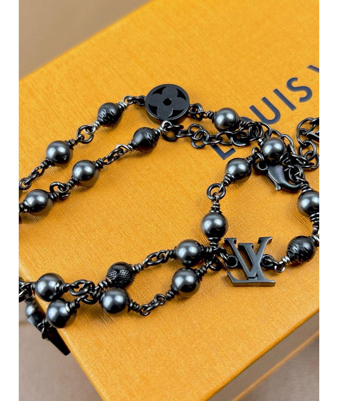 LOUIS VUITTON Черное колье, фото 4