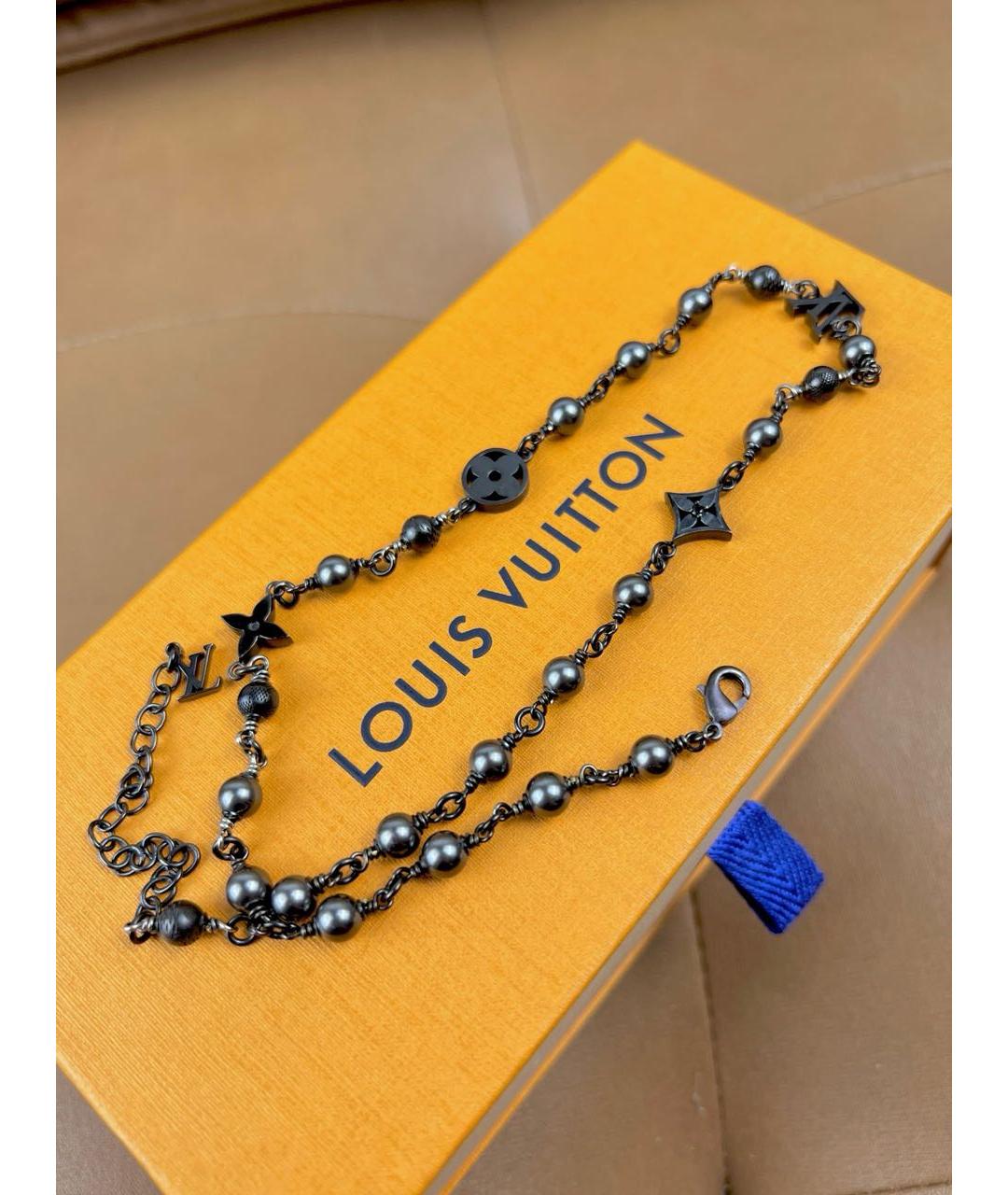 LOUIS VUITTON Черное колье, фото 7