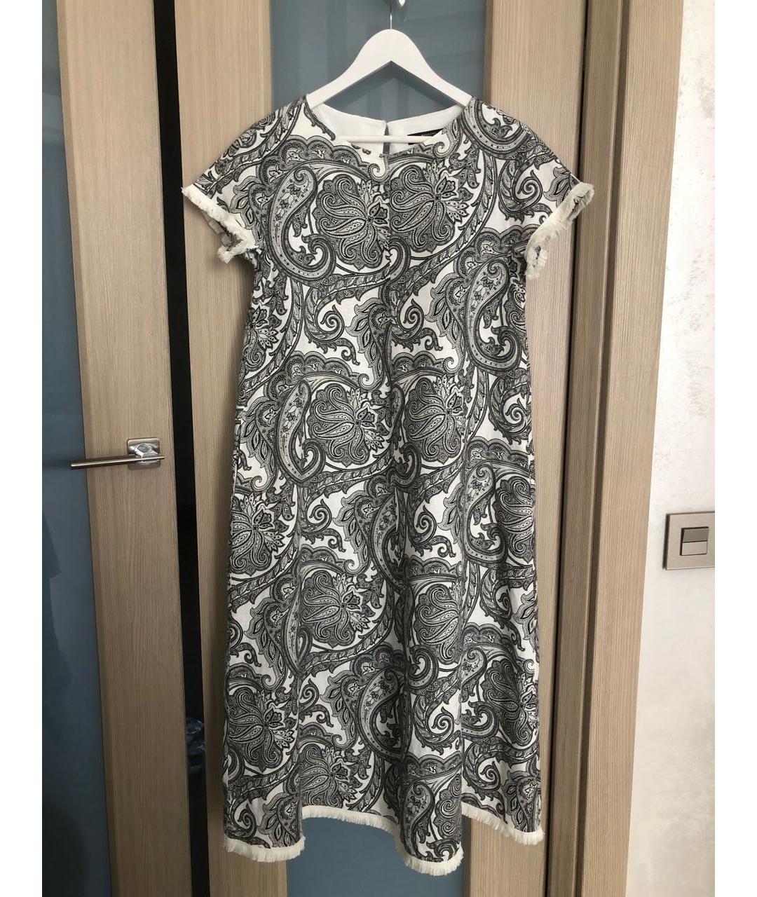 'S MAX MARA Мульти льняное повседневное платье, фото 7