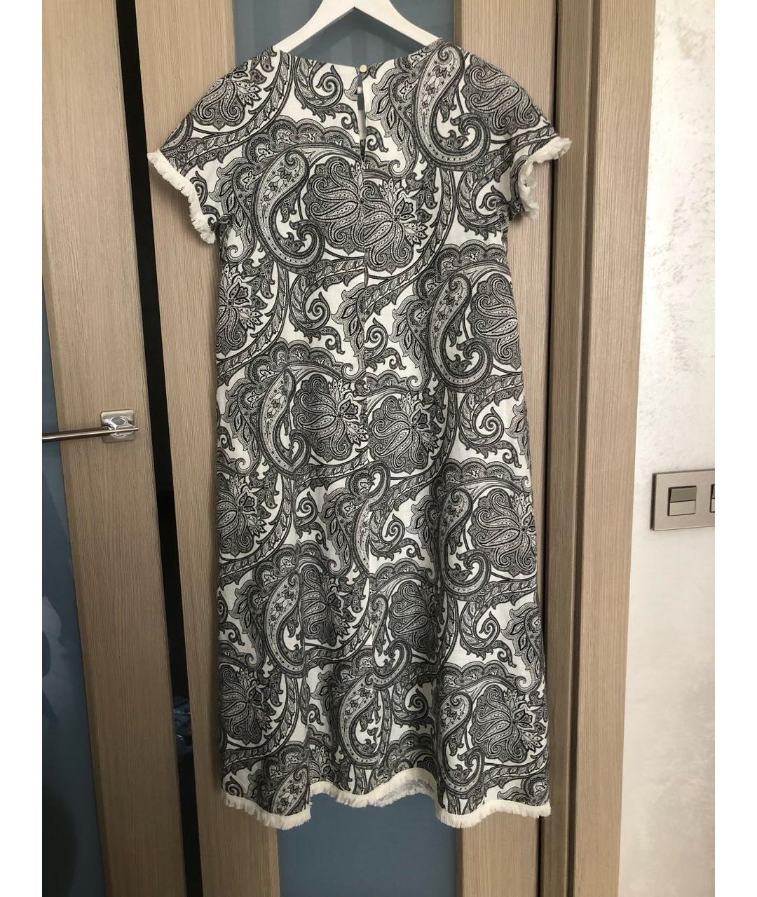 'S MAX MARA Мульти льняное повседневное платье, фото 2