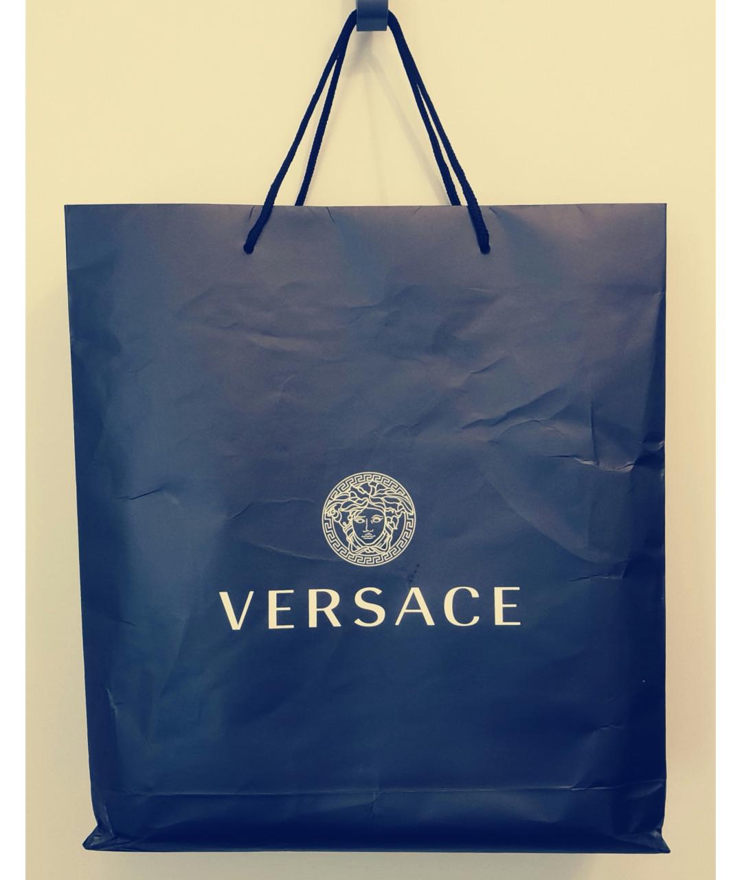 VERSACE COLLECTION Белая кожаная сумка с короткими ручками, фото 9