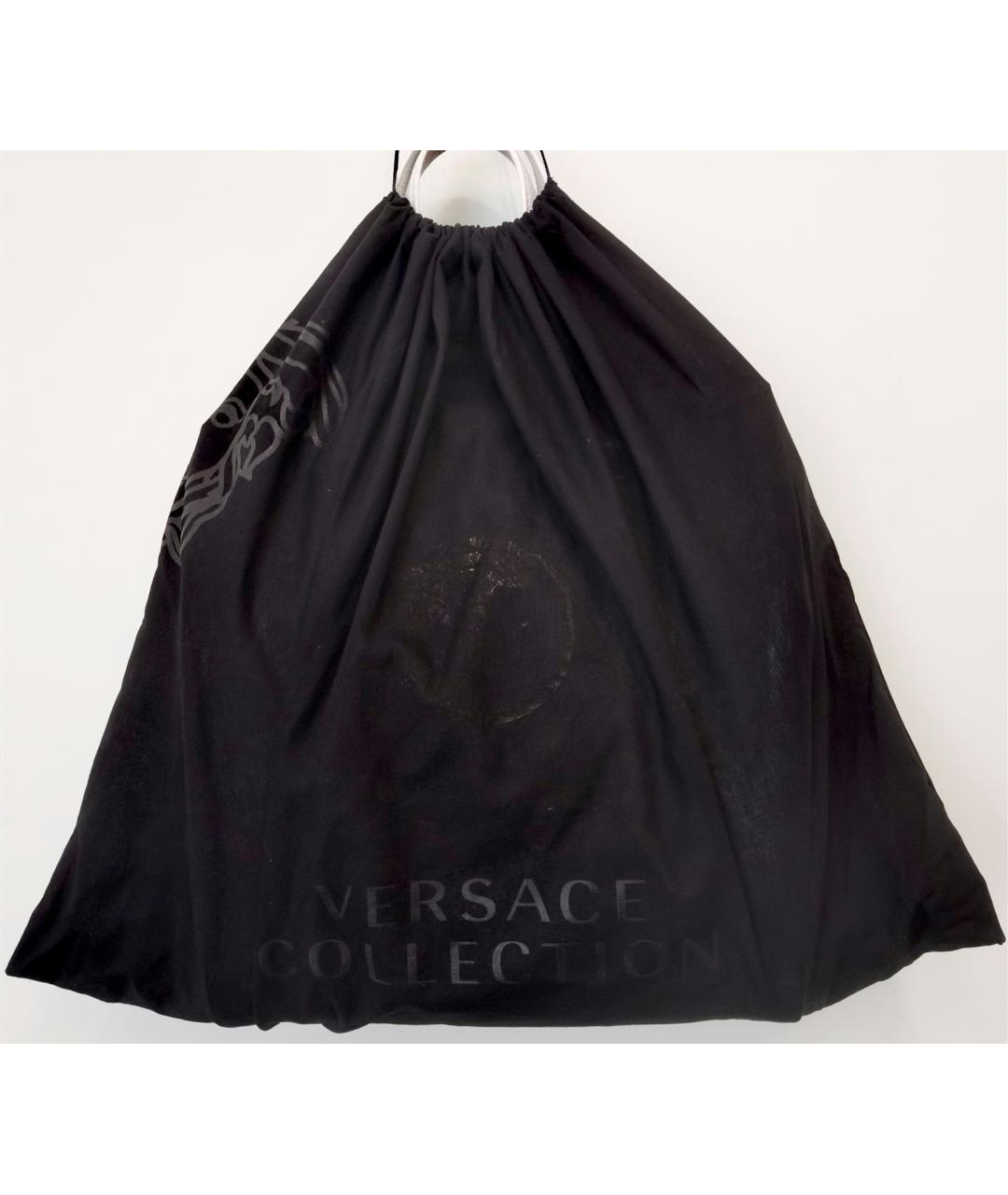 VERSACE COLLECTION Белая кожаная сумка с короткими ручками, фото 8