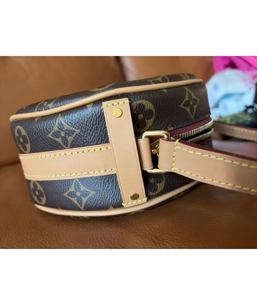 LOUIS VUITTON Коричневая сумка через плечо из искусственной кожи, фото 7