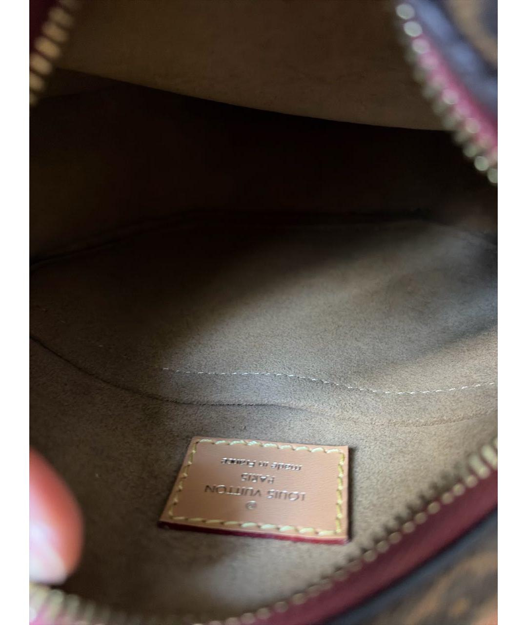 LOUIS VUITTON Коричневая сумка через плечо из искусственной кожи, фото 6