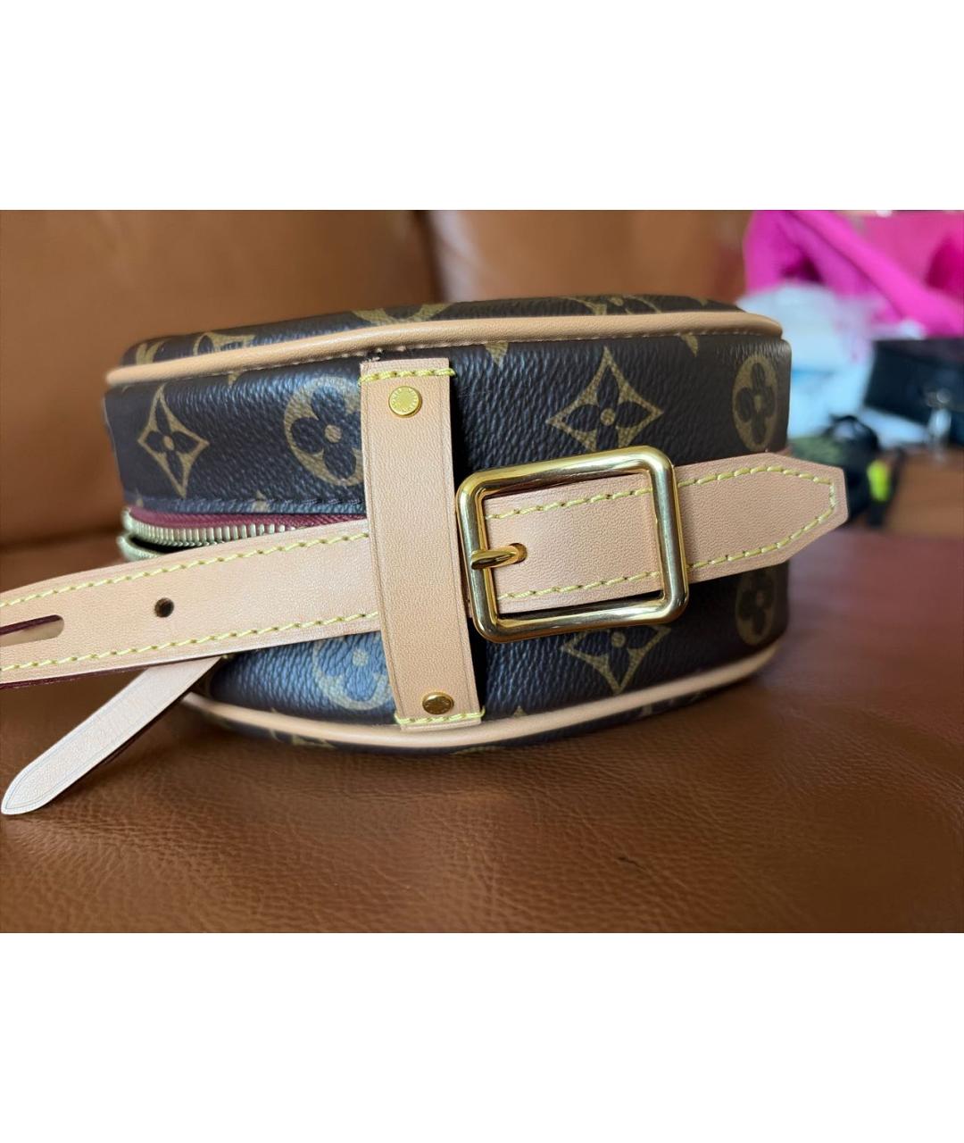 LOUIS VUITTON Коричневая сумка через плечо из искусственной кожи, фото 8
