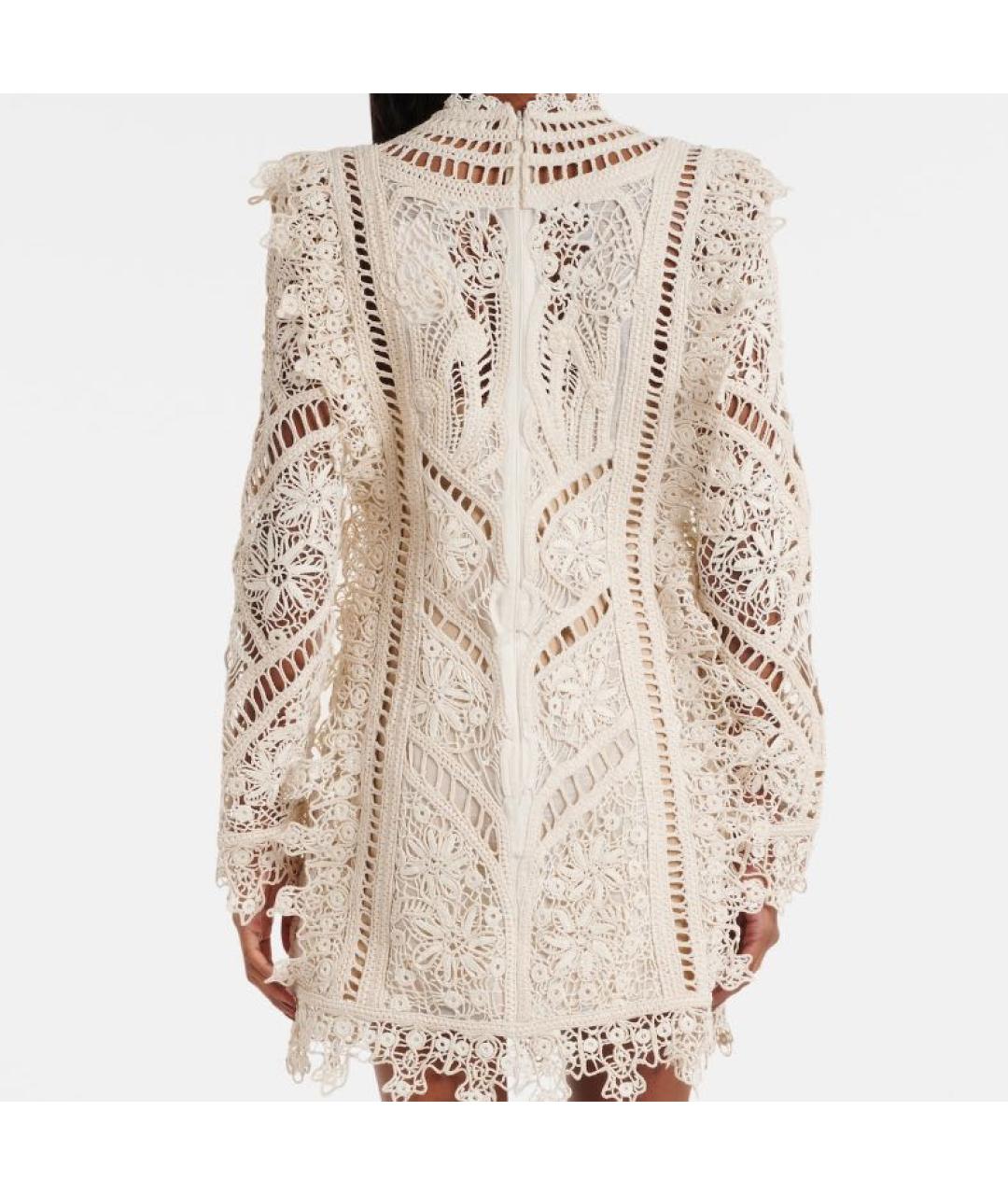 ZIMMERMANN Бежевое вискозное платье, фото 2
