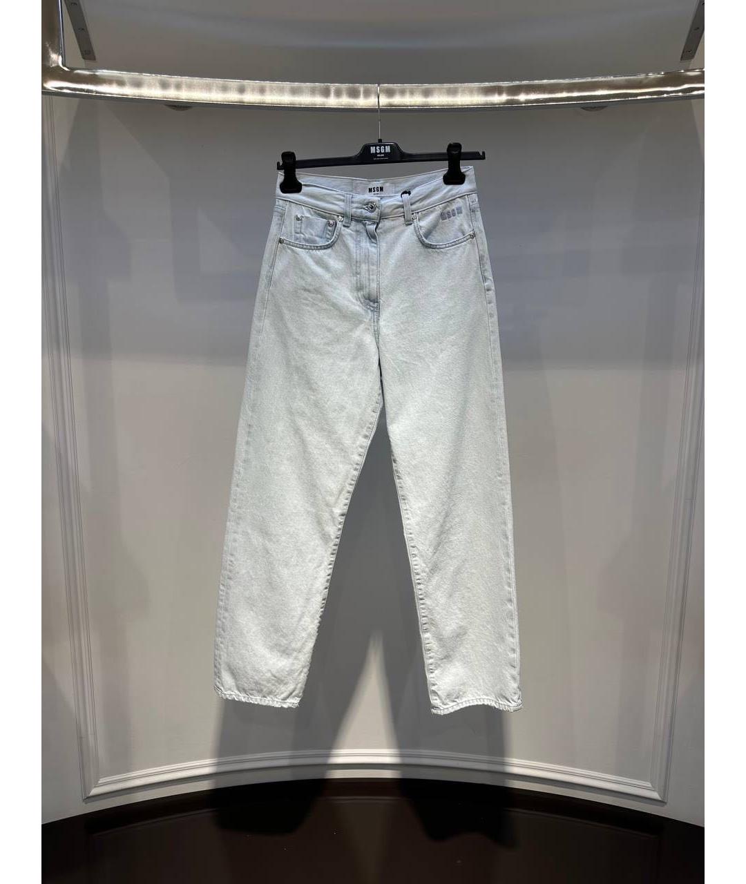 MSGM Голубые прямые джинсы, фото 3