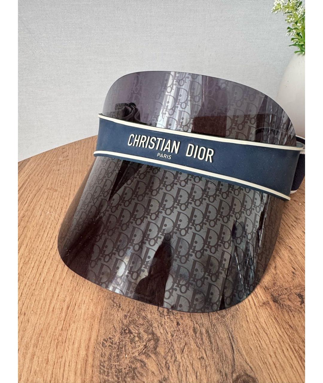 CHRISTIAN DIOR Синие пластиковые солнцезащитные очки, фото 4