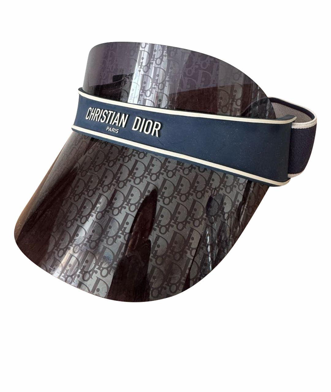 CHRISTIAN DIOR Синие пластиковые солнцезащитные очки, фото 1