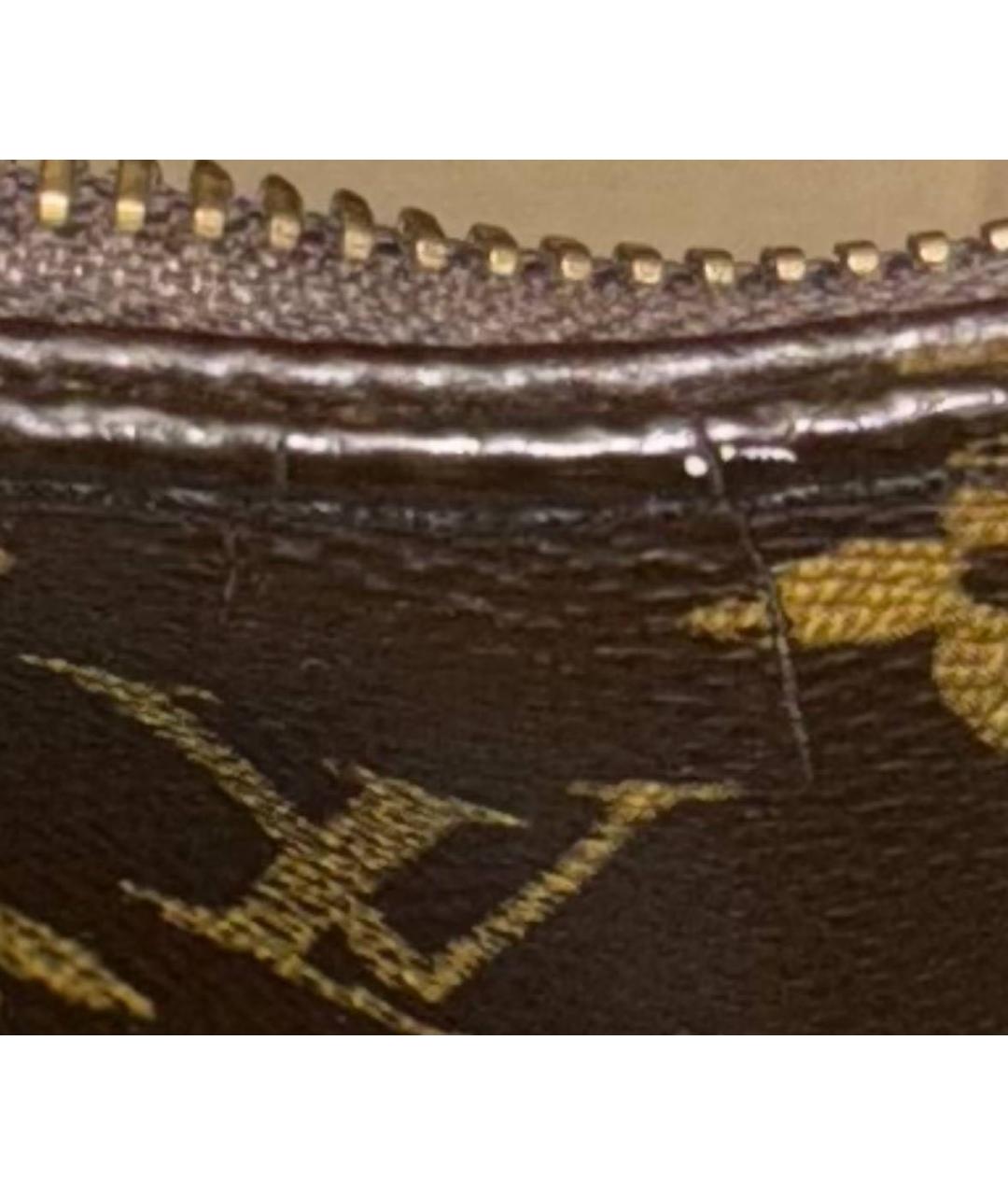 LOUIS VUITTON Коричневая сумка с короткими ручками из лакированной кожи, фото 4