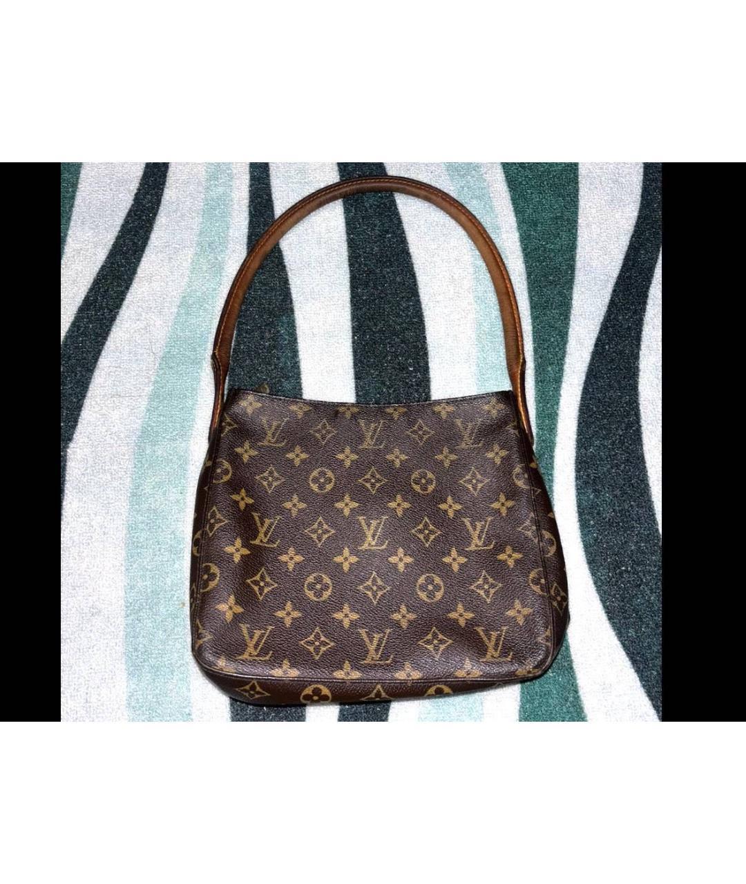 LOUIS VUITTON Коричневая сумка с короткими ручками из лакированной кожи, фото 6