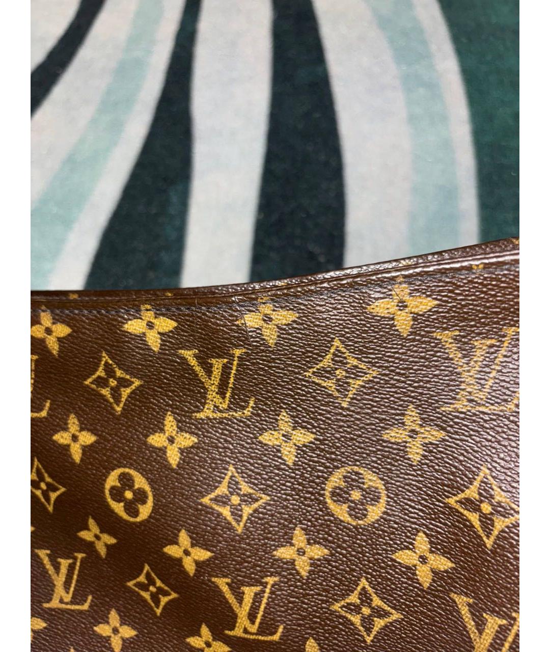 LOUIS VUITTON Коричневая сумка с короткими ручками из лакированной кожи, фото 3