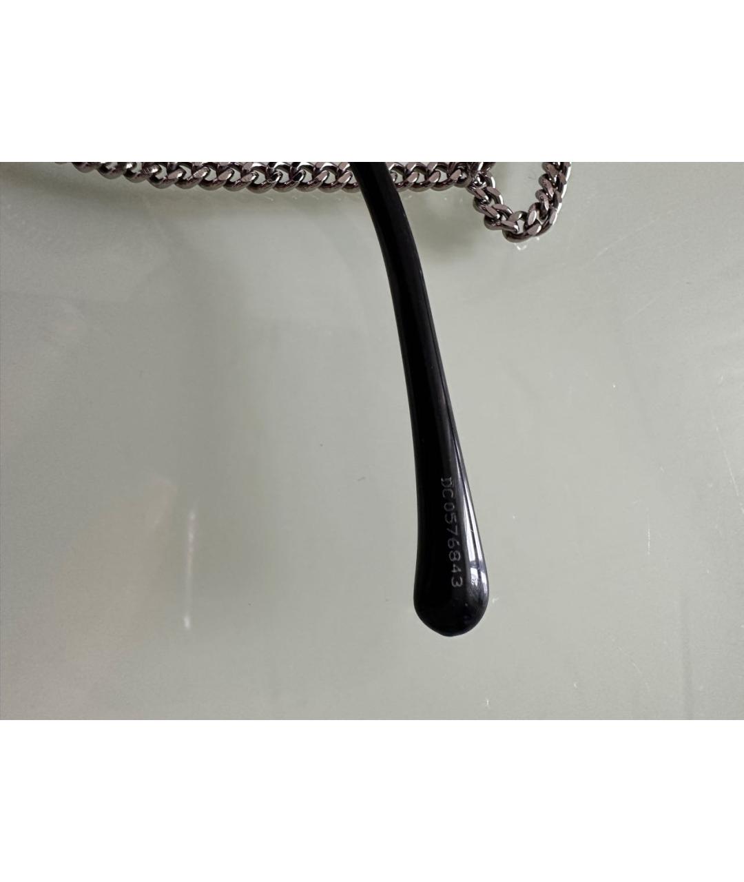 CHANEL Черные металлические солнцезащитные очки, фото 5