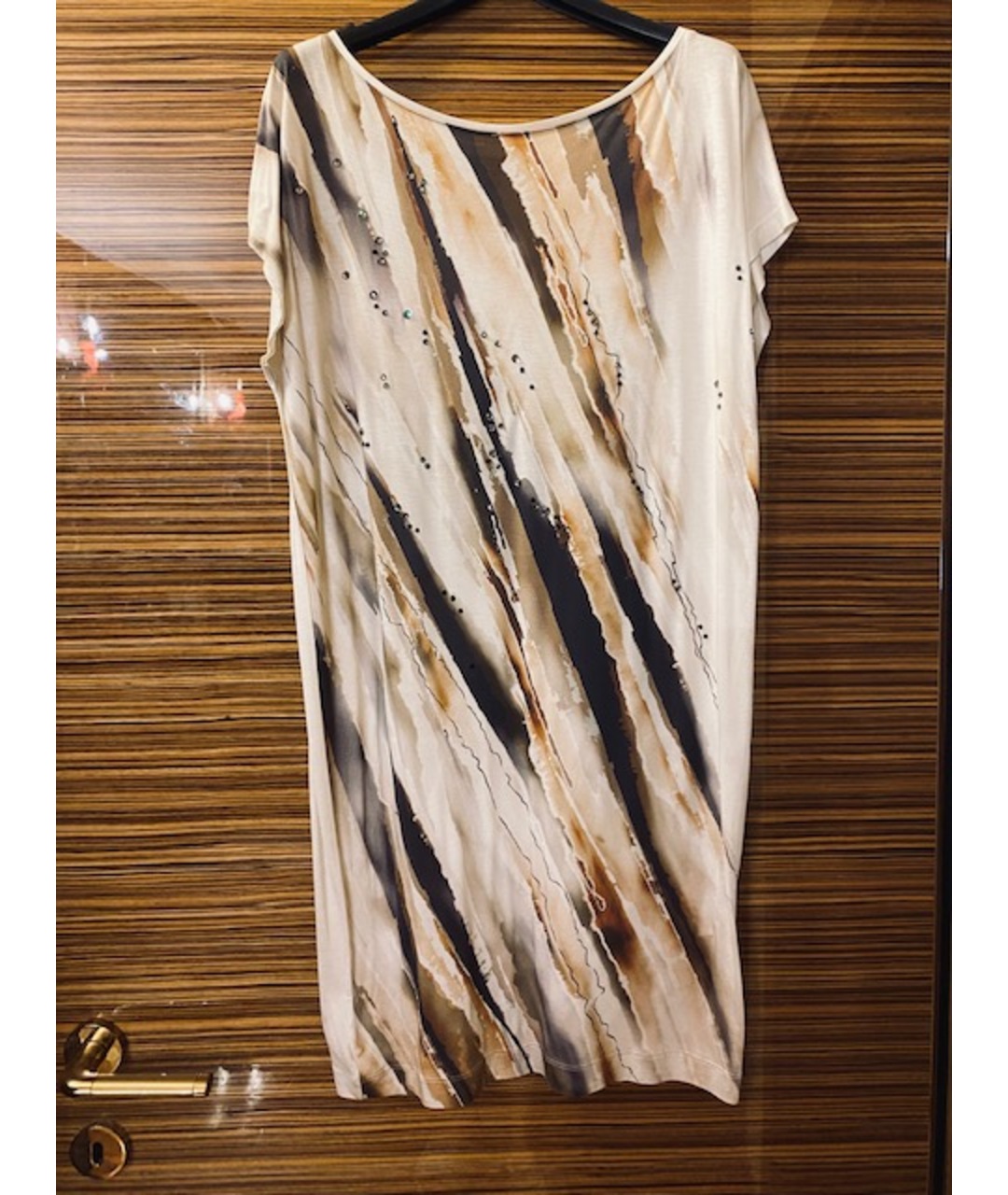 ESCADA Бежевое вискозное повседневное платье, фото 8
