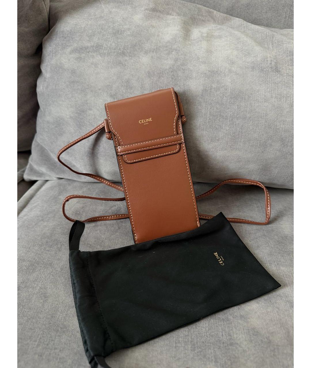 CELINE Коричневые металлические солнцезащитные очки, фото 4