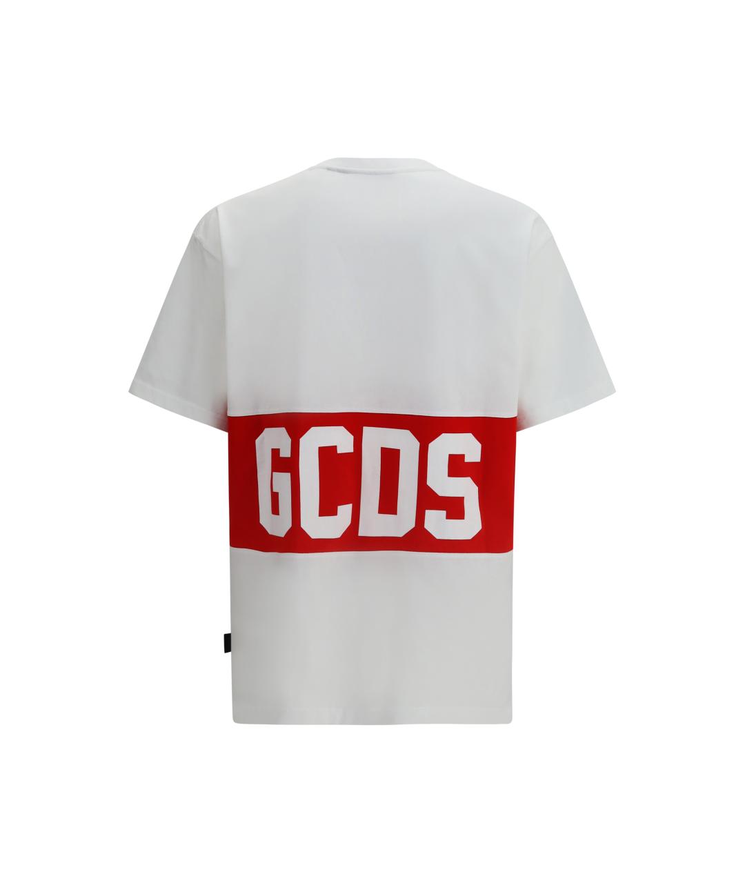 GCDS Белая хлопковая футболка, фото 2