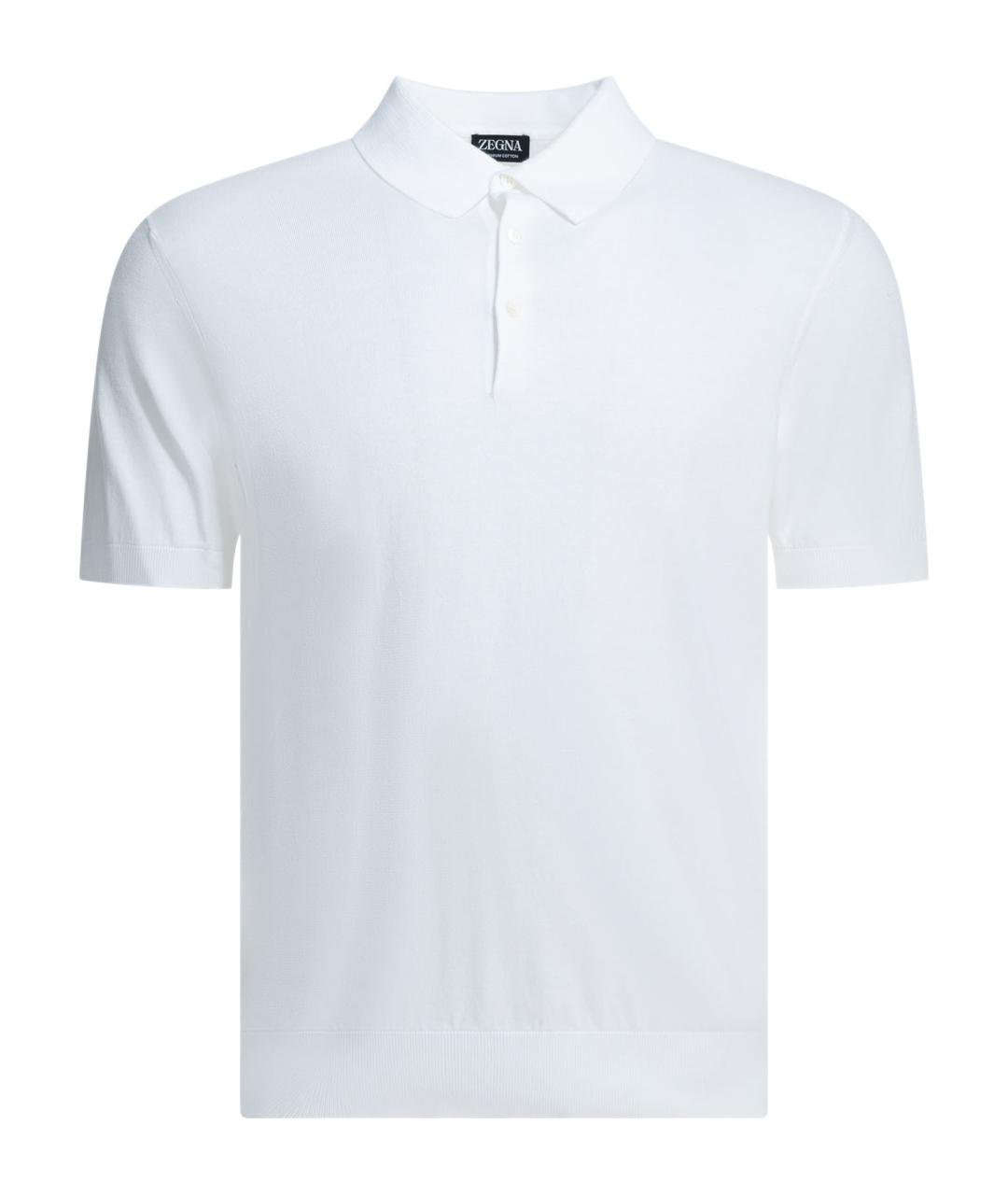 ZEGNA Белая хлопковая футболка, фото 1