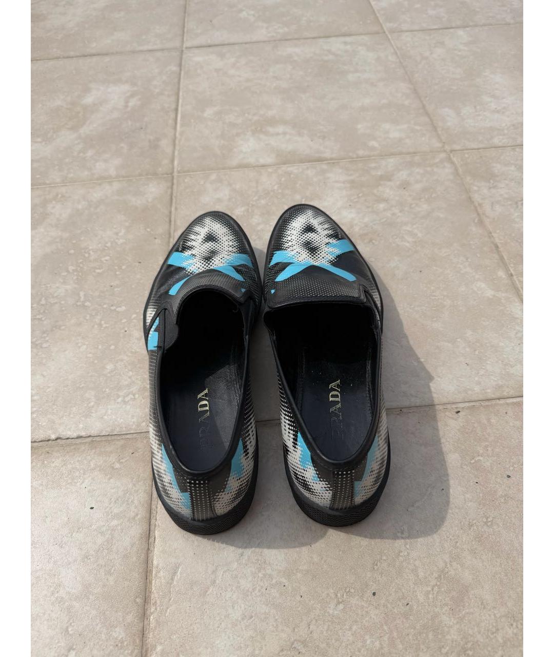PRADA Черные кожаные лоферы, фото 3
