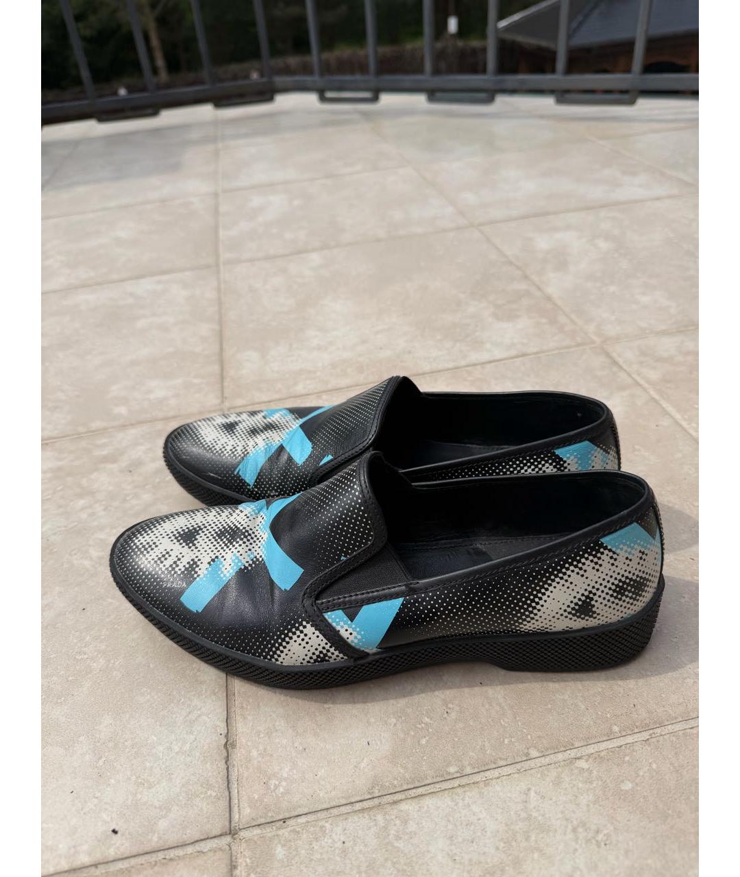 PRADA Черные кожаные лоферы, фото 5