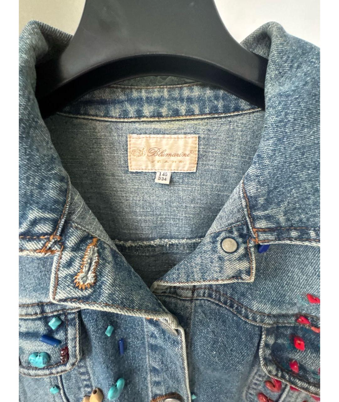BLUMARINE Голубая деним куртка, фото 3