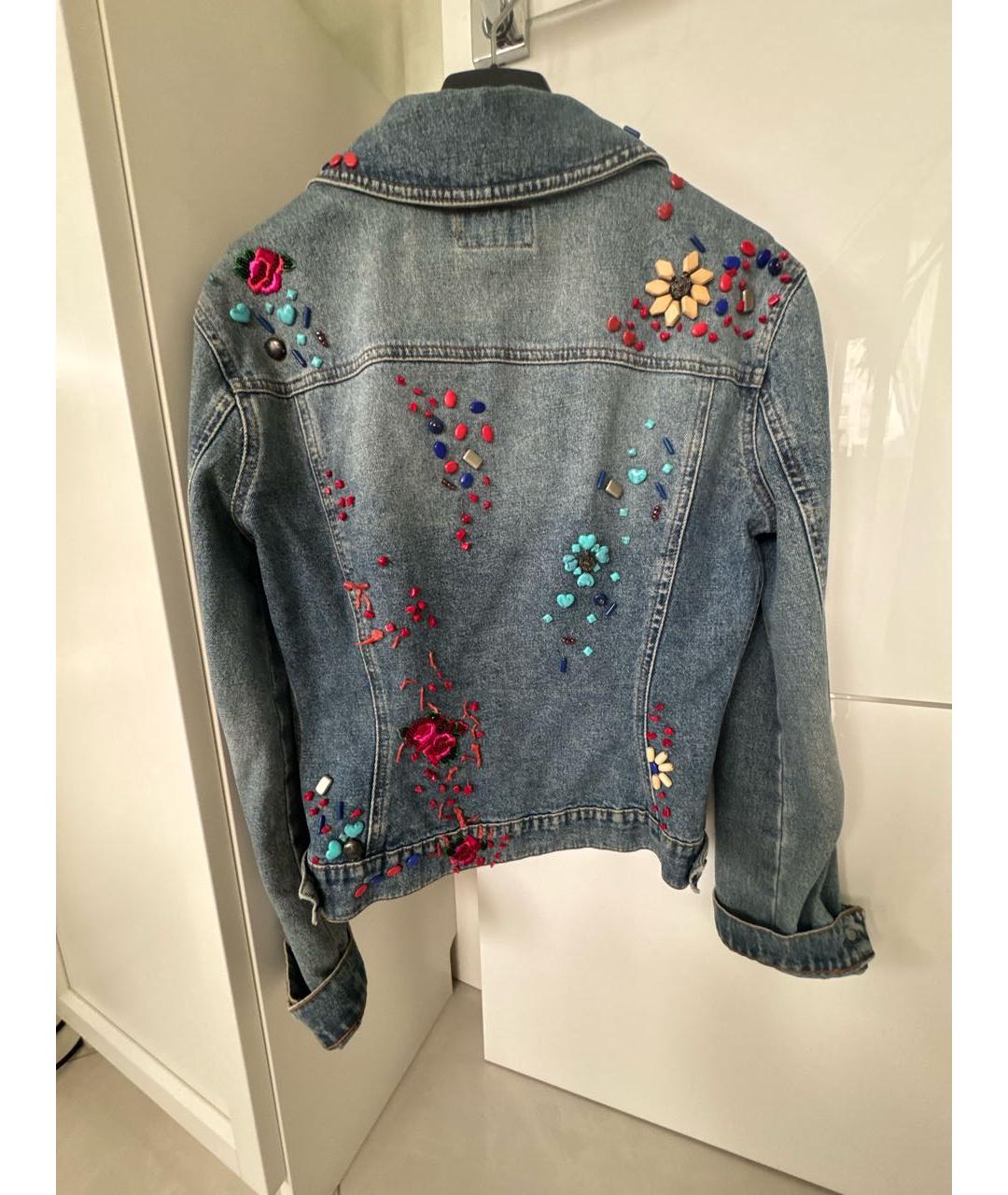 BLUMARINE Голубая деним куртка, фото 2