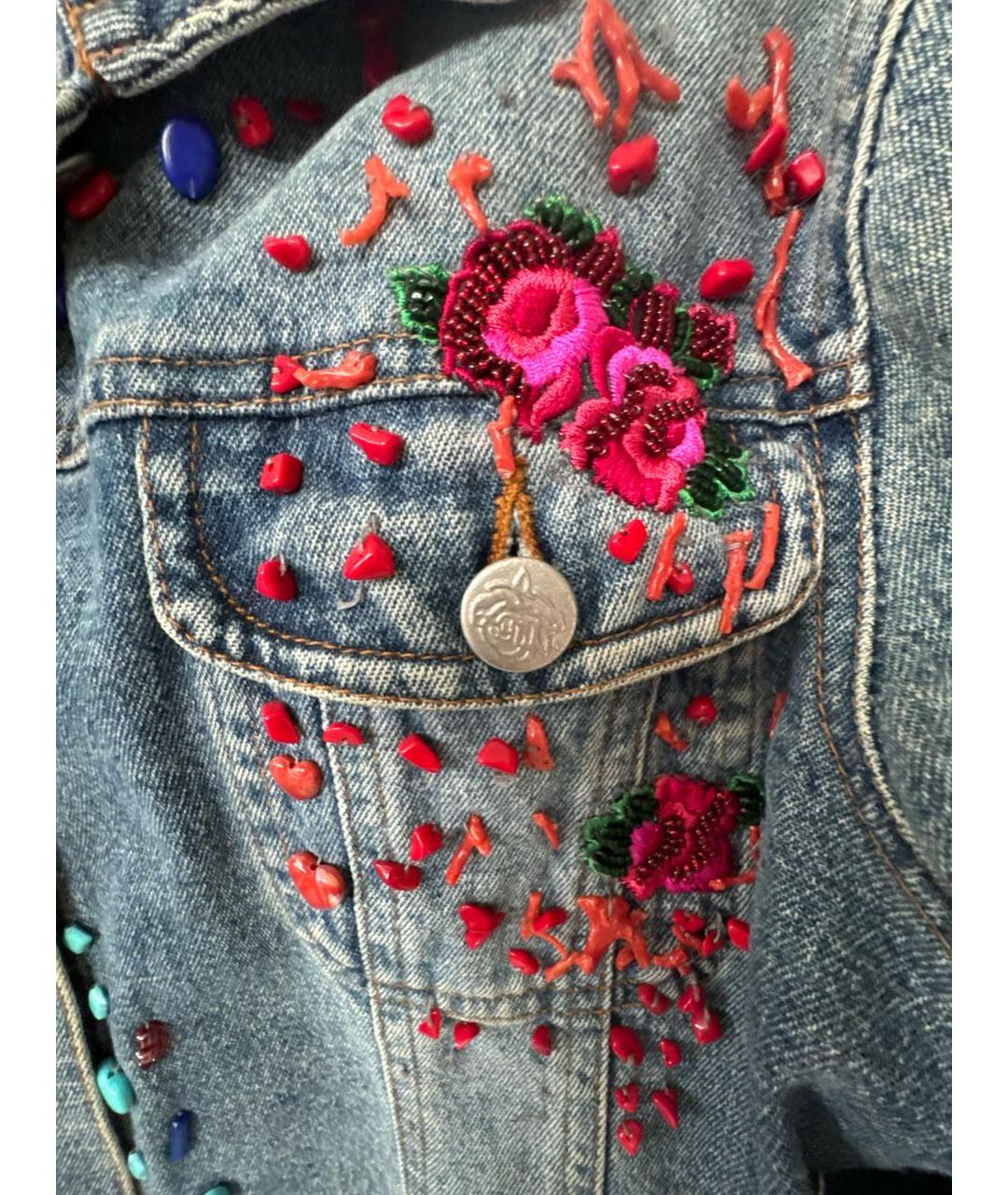 BLUMARINE Голубая деним куртка, фото 4