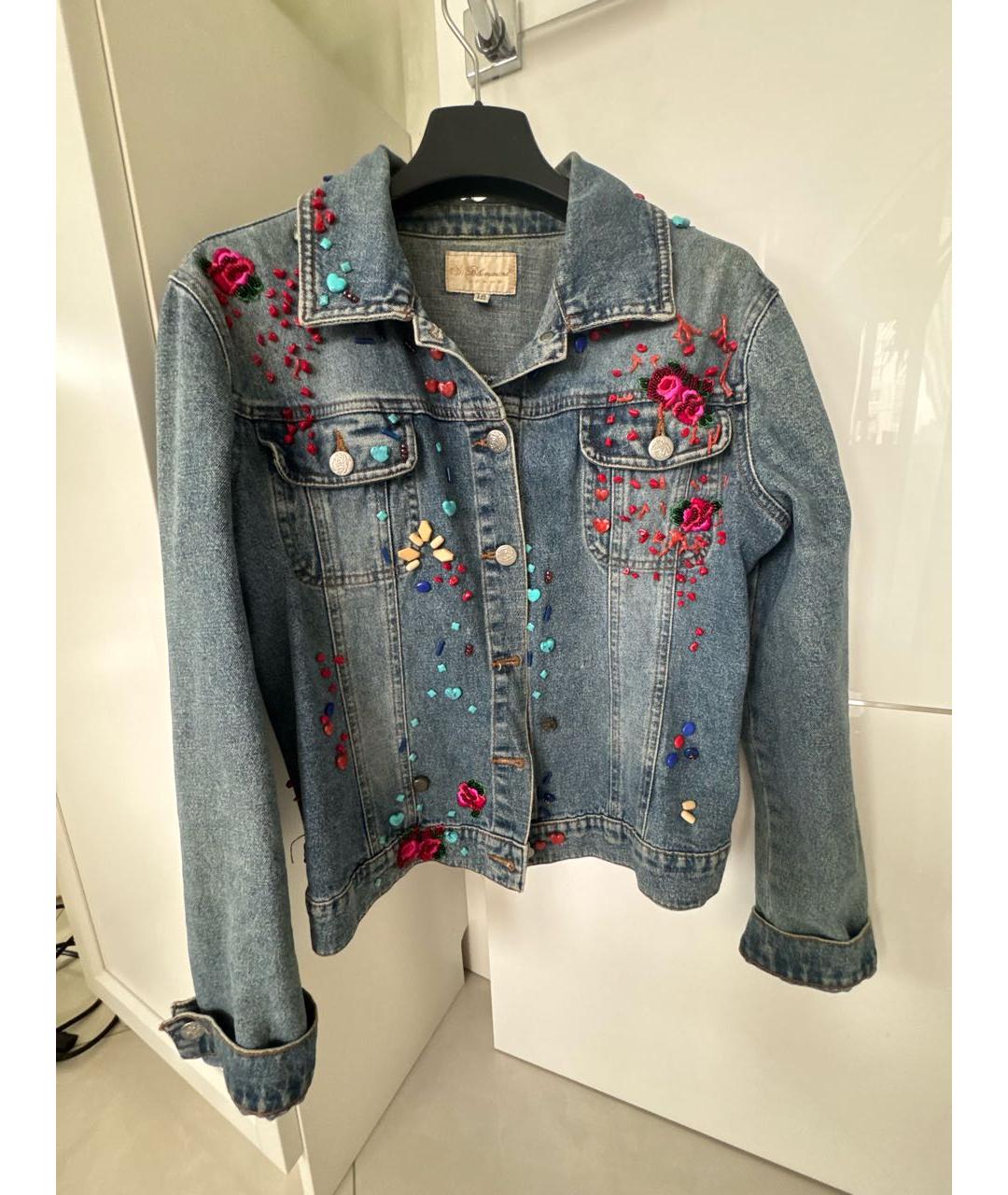 BLUMARINE Голубая деним куртка, фото 9