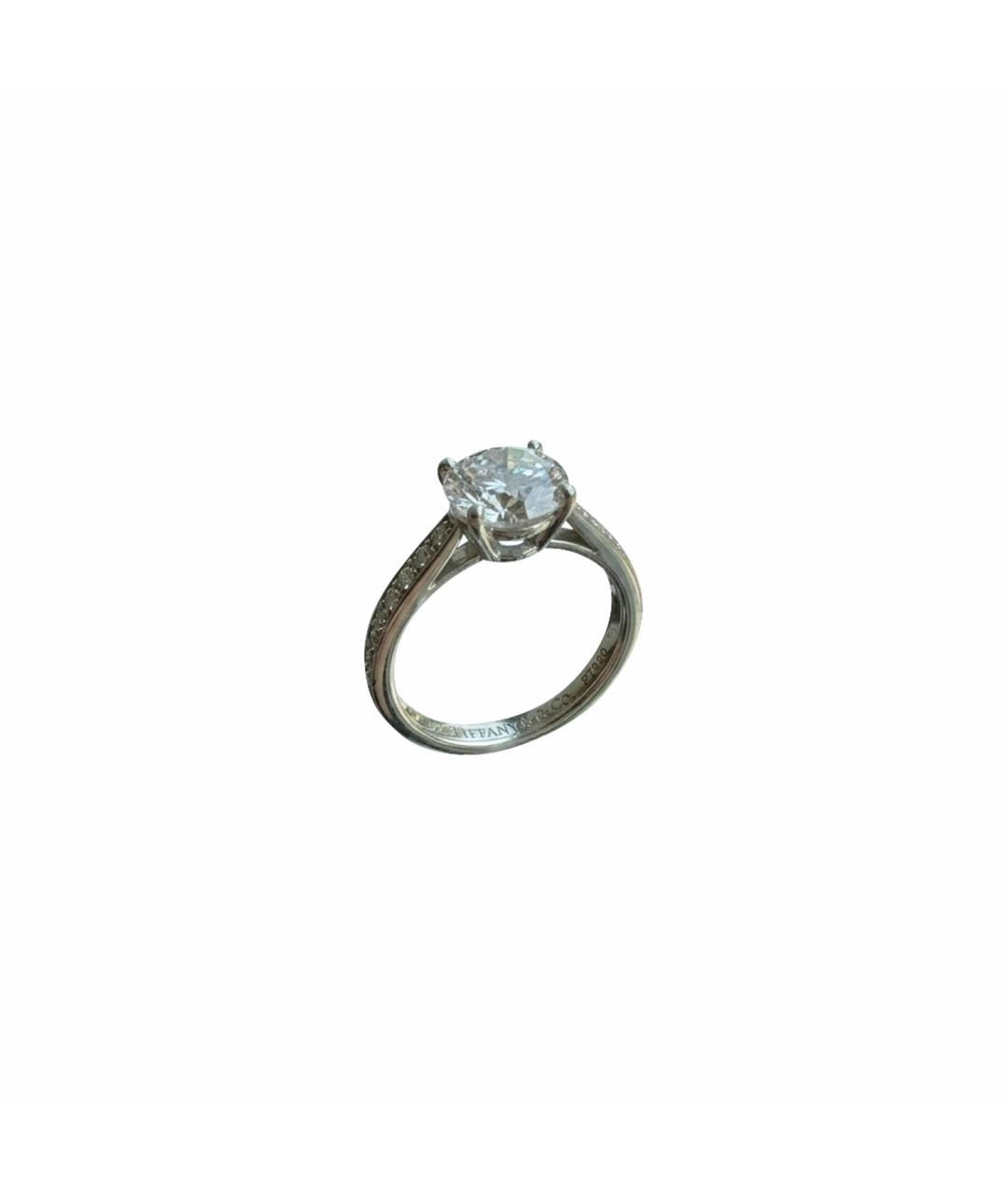 TIFFANY&CO Белое платиновое кольцо, фото 1