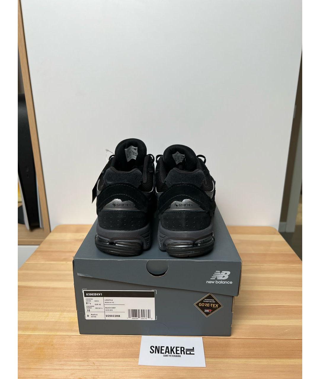 NEW BALANCE Черные замшевые низкие кроссовки / кеды, фото 4