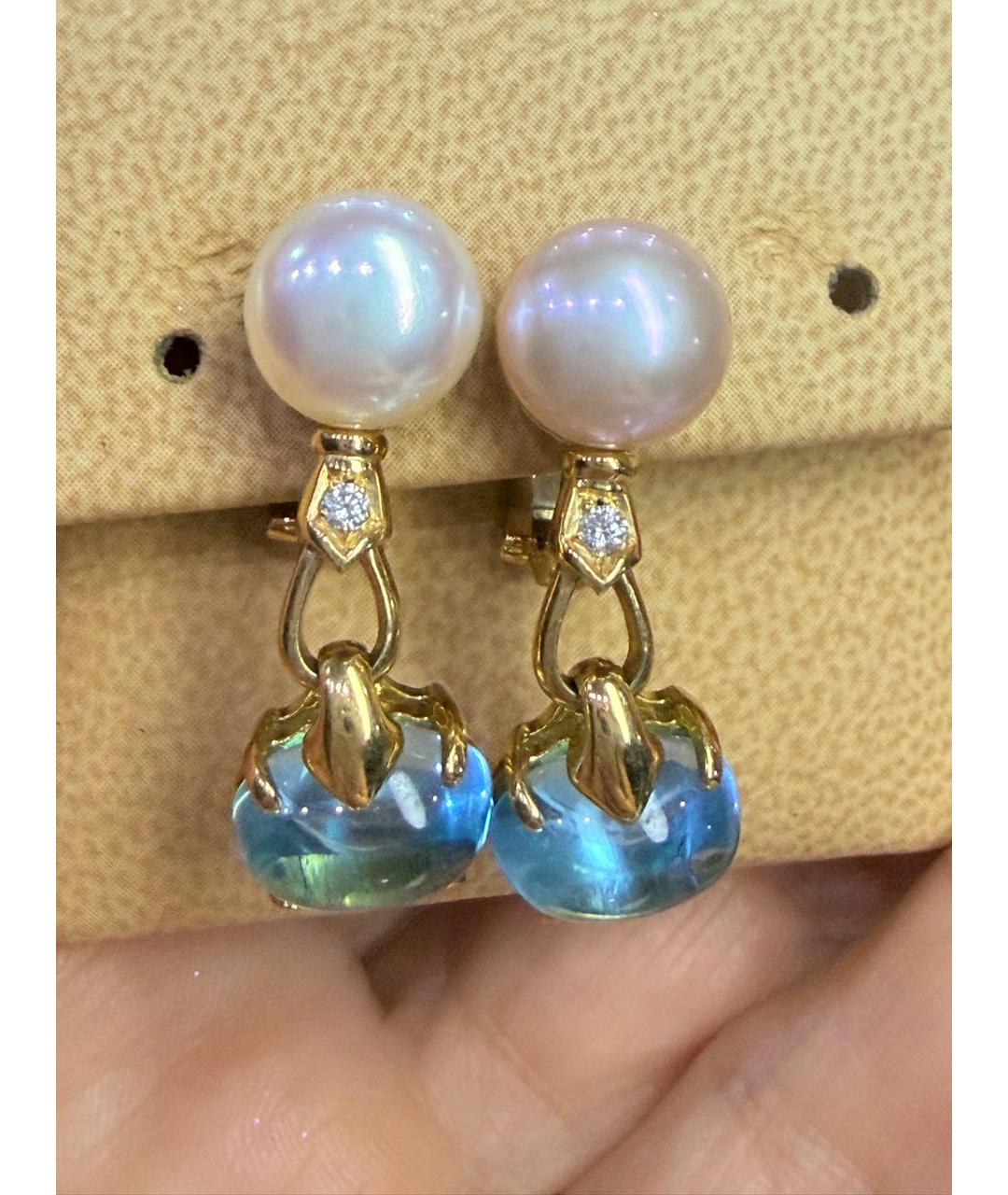 BVLGARI Желтые серьги из желтого золота, фото 3