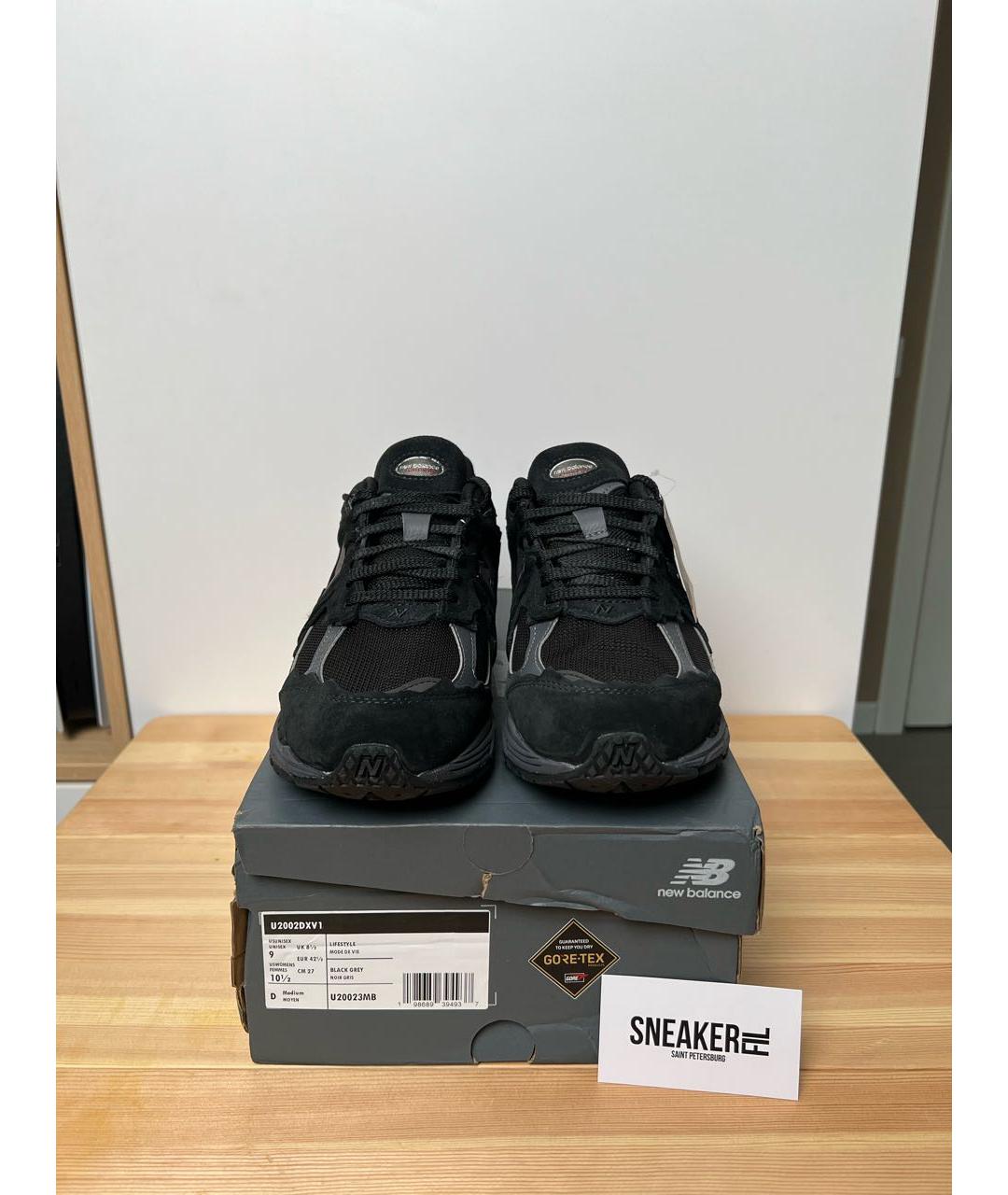 NEW BALANCE Черные замшевые низкие кроссовки / кеды, фото 2