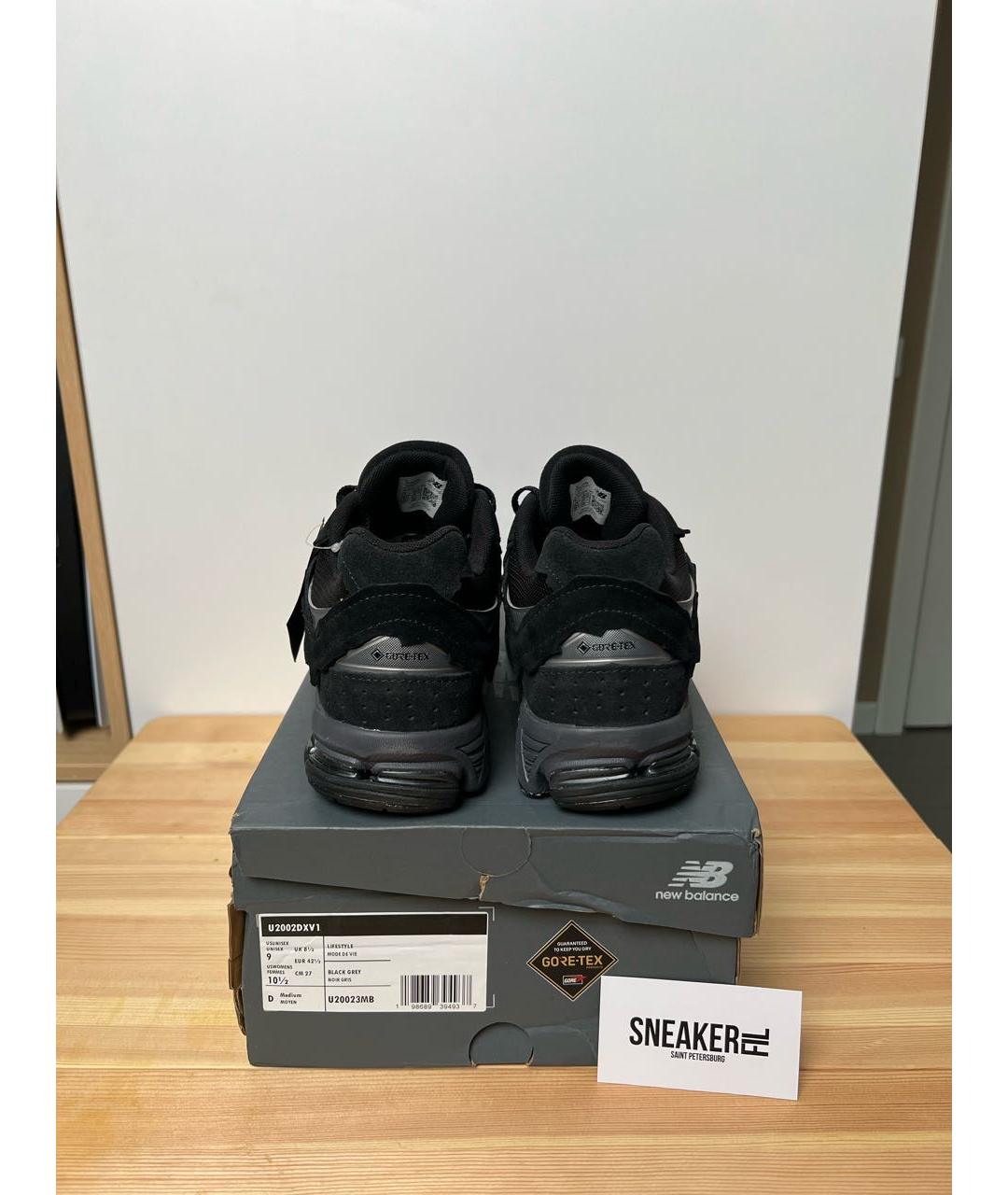 NEW BALANCE Черные замшевые низкие кроссовки / кеды, фото 4