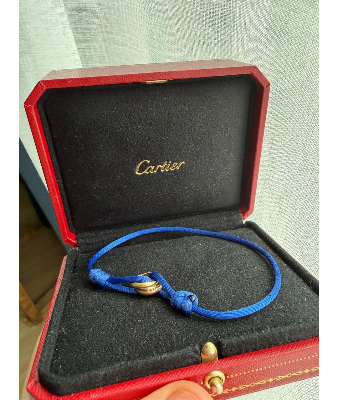 CARTIER Синий браслет из желтого золота, фото 2