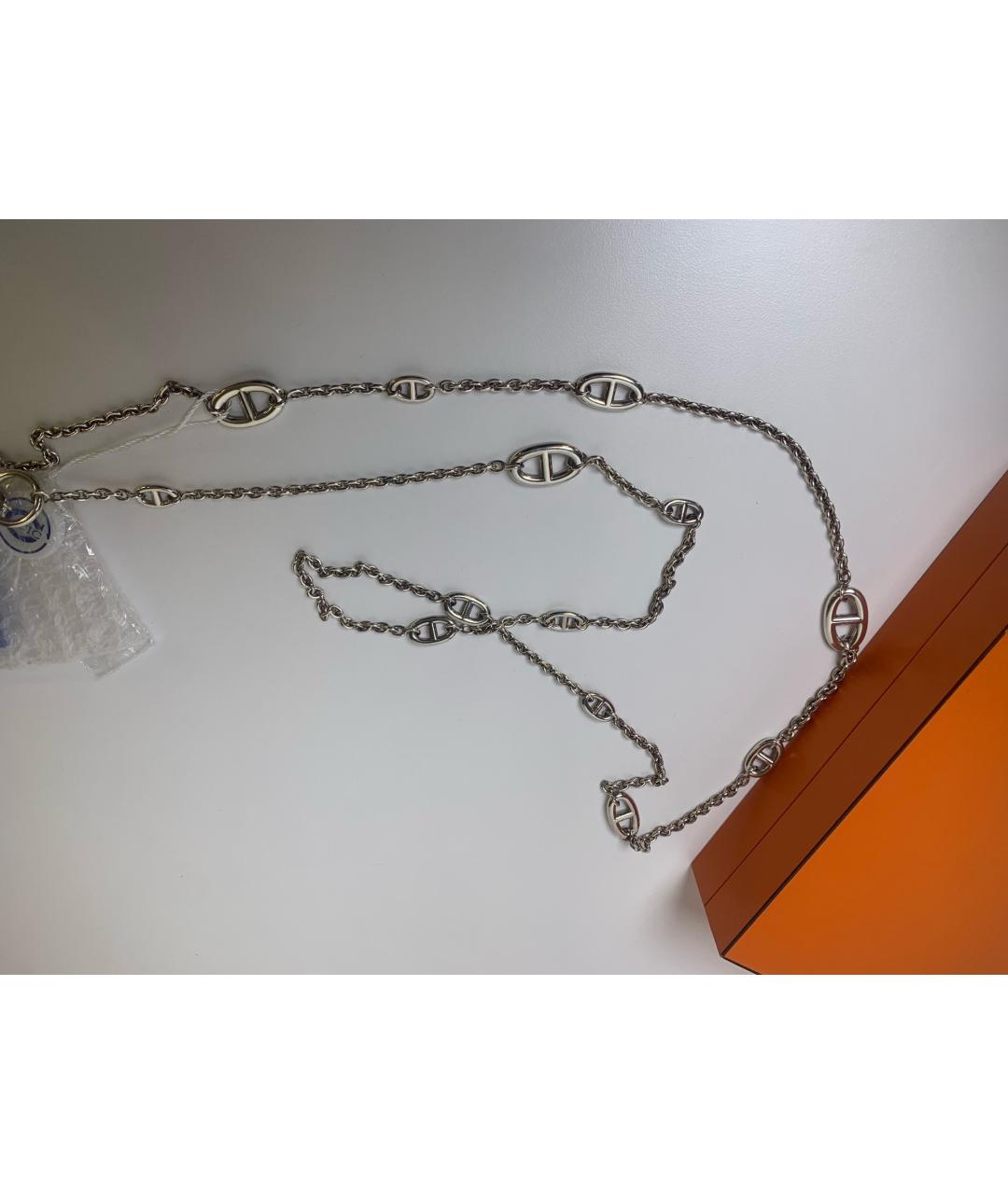 HERMES Серебряное серебряное колье, фото 4