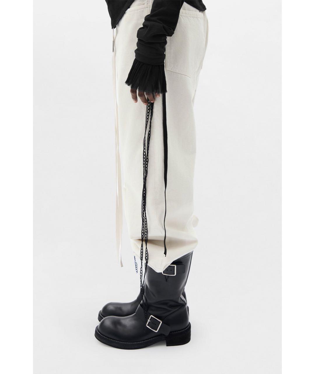 ANN DEMEULEMEESTER Черные шелковые митенки, фото 3