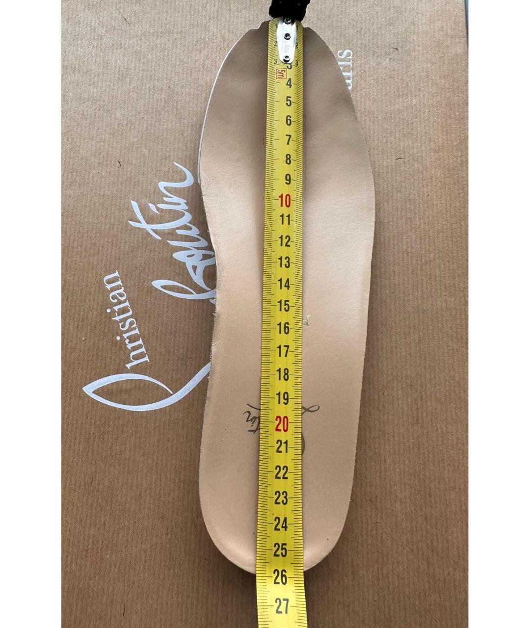CHRISTIAN LOUBOUTIN Белые кожаные кеды, фото 5