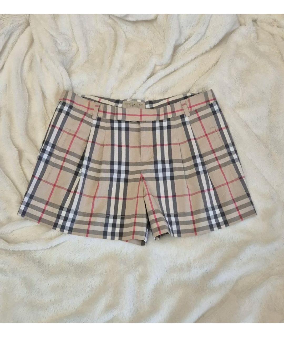 BURBERRY Бежевые хлопковые шорты, фото 9