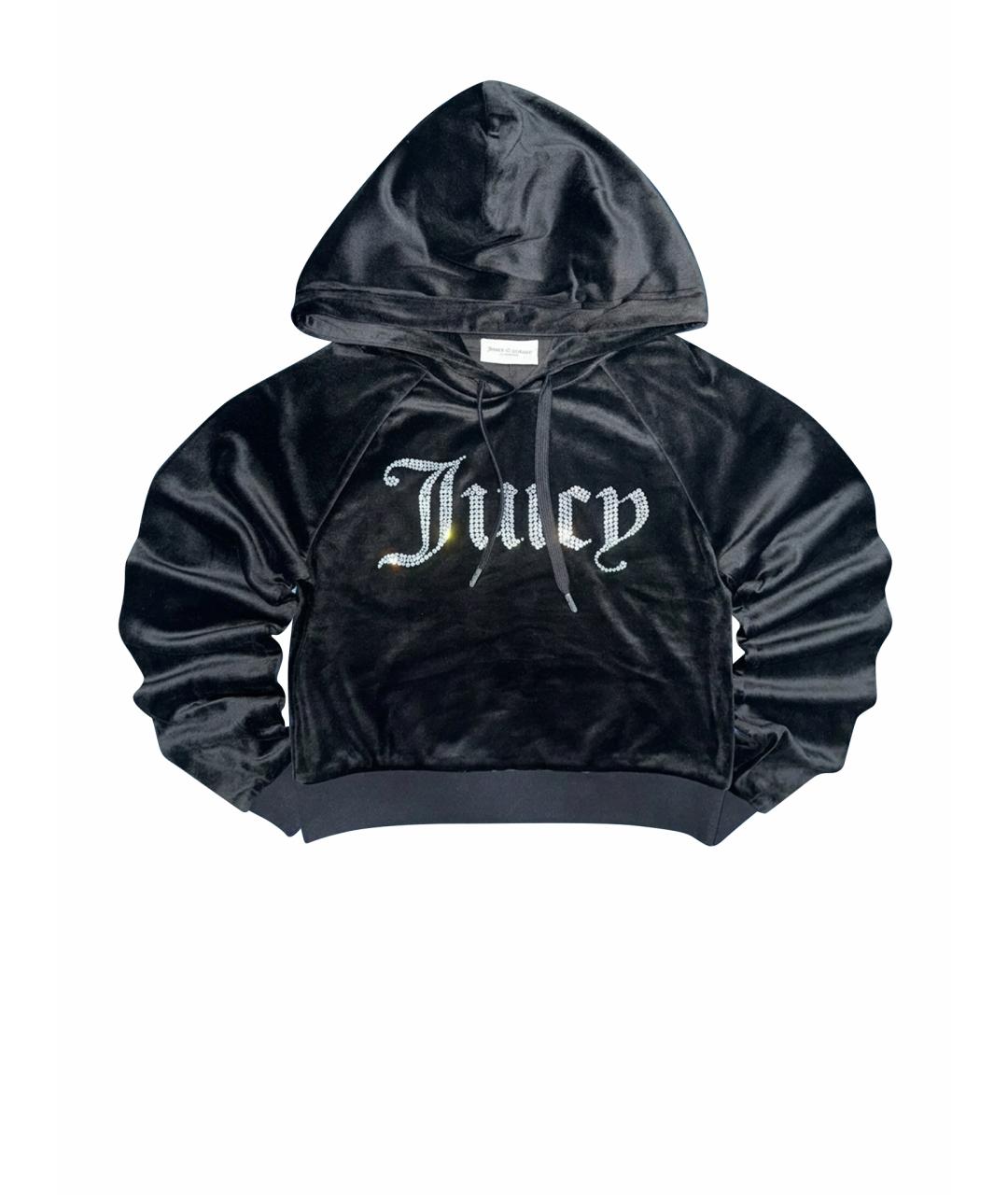 JUICY COUTURE Черный велюровый костюм с брюками, фото 1