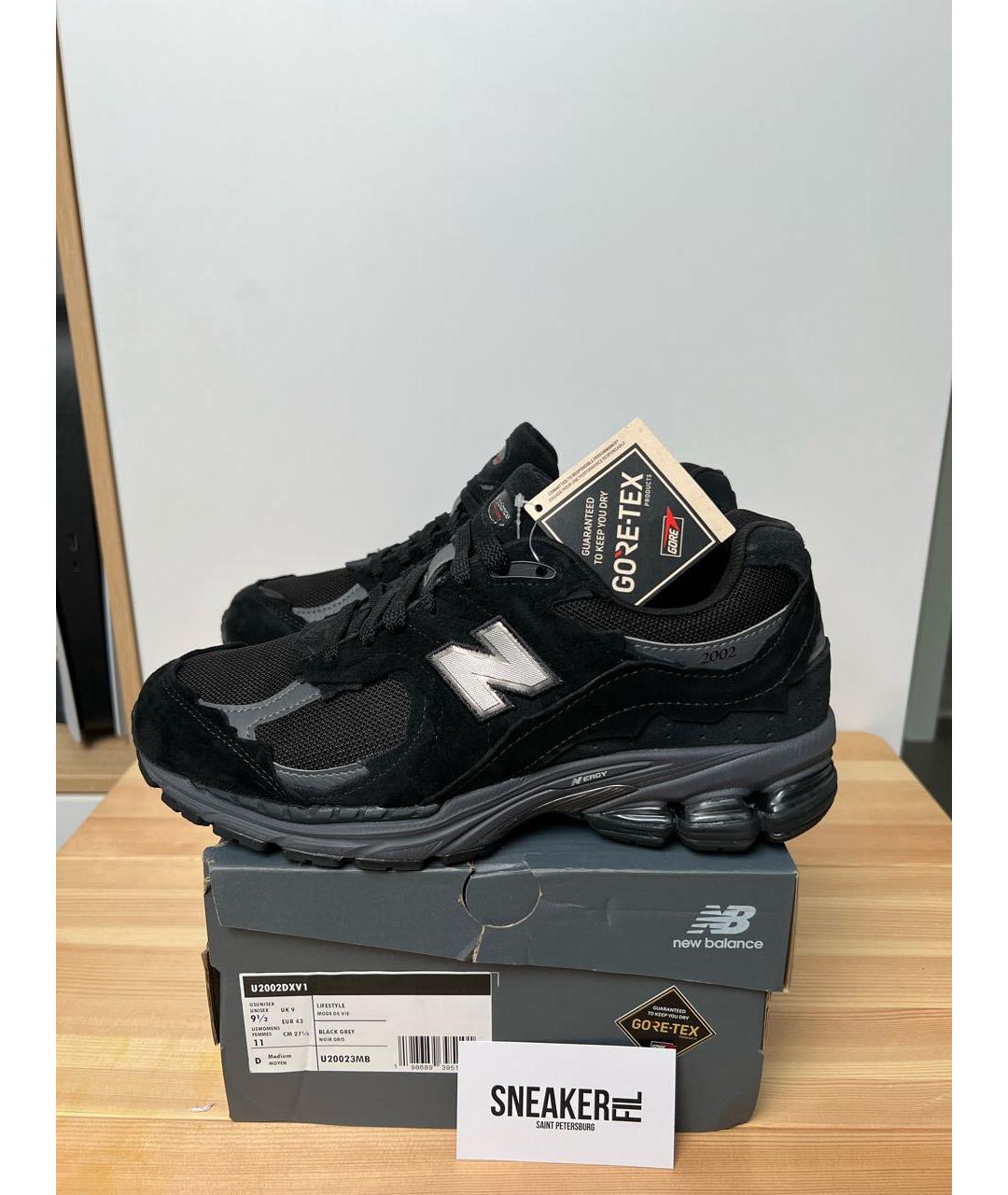 NEW BALANCE Черные замшевые низкие кроссовки / кеды, фото 3