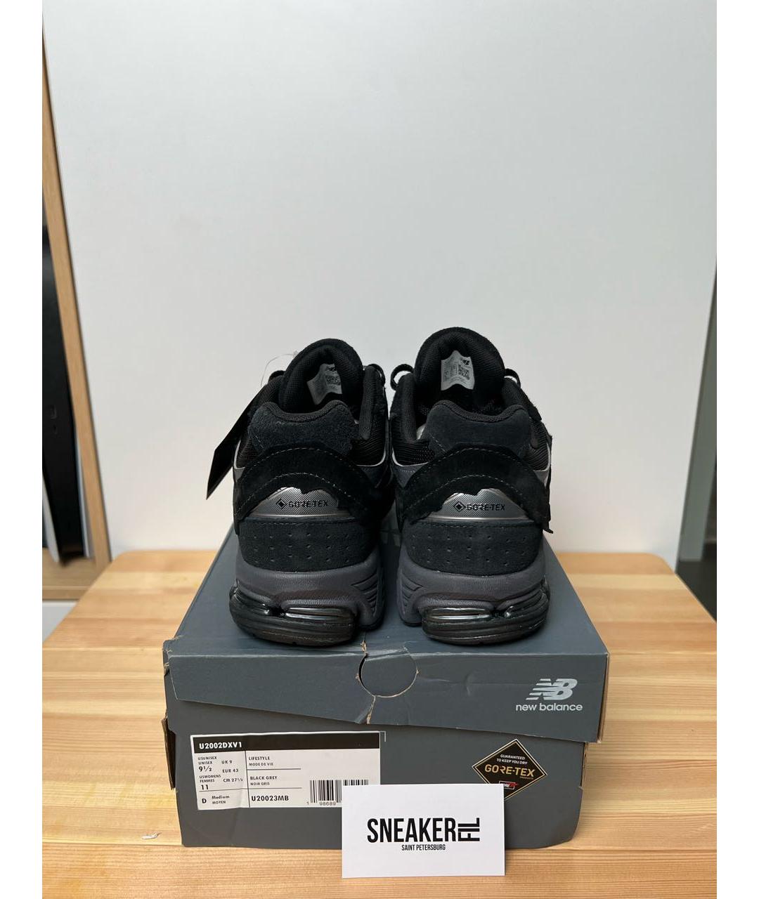 NEW BALANCE Черные замшевые низкие кроссовки / кеды, фото 4