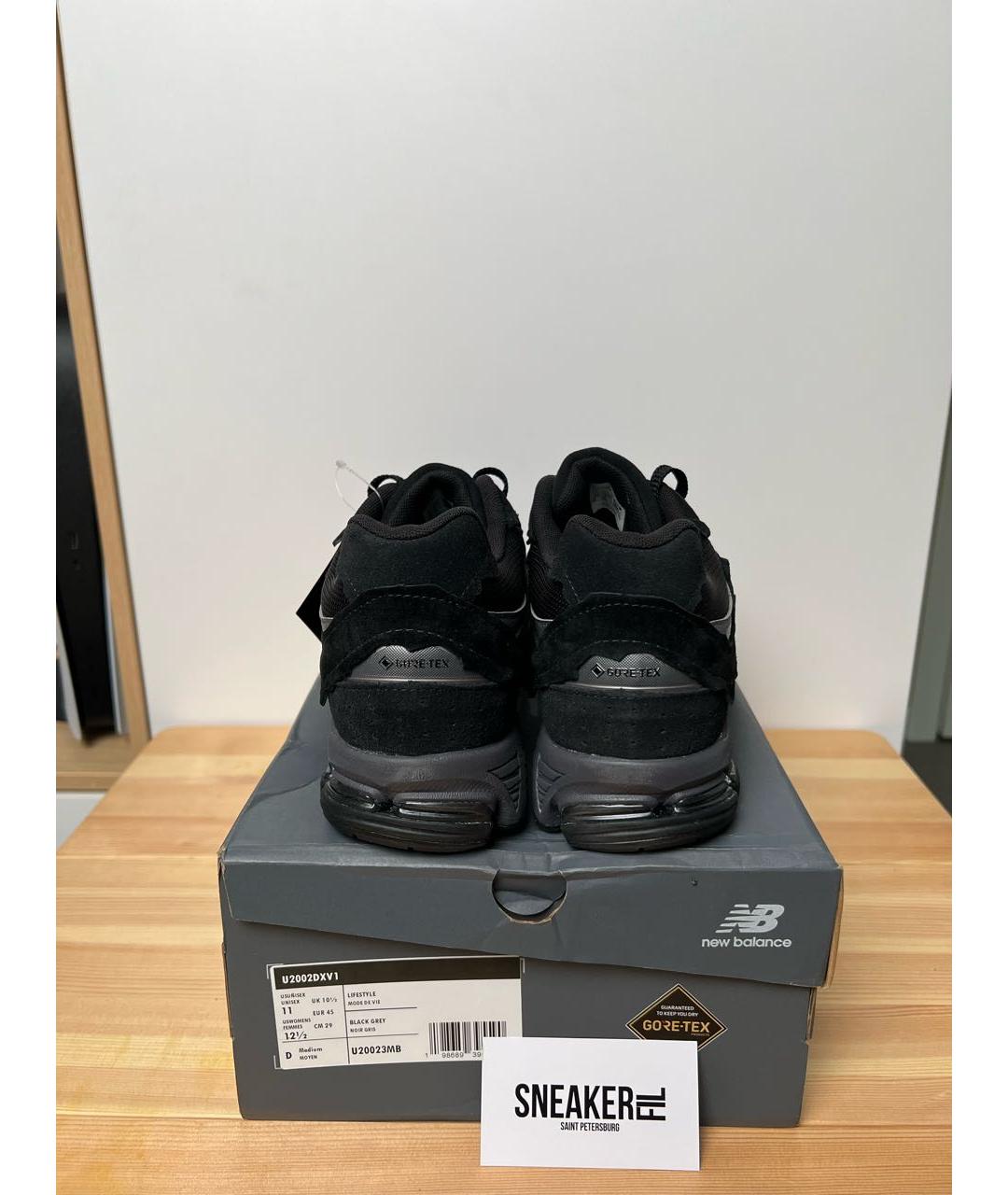 NEW BALANCE Черные замшевые низкие кроссовки / кеды, фото 4