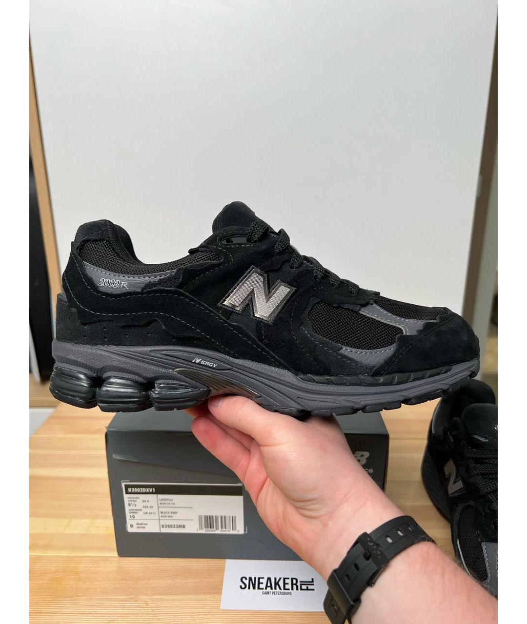 NEW BALANCE Черные замшевые низкие кроссовки / кеды, фото 6
