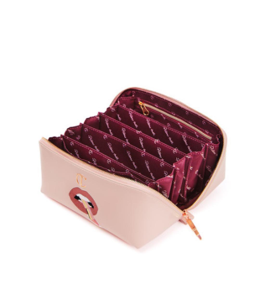 CHARLOTTE TILBURY Розовая косметичка из искусственной кожи, фото 2