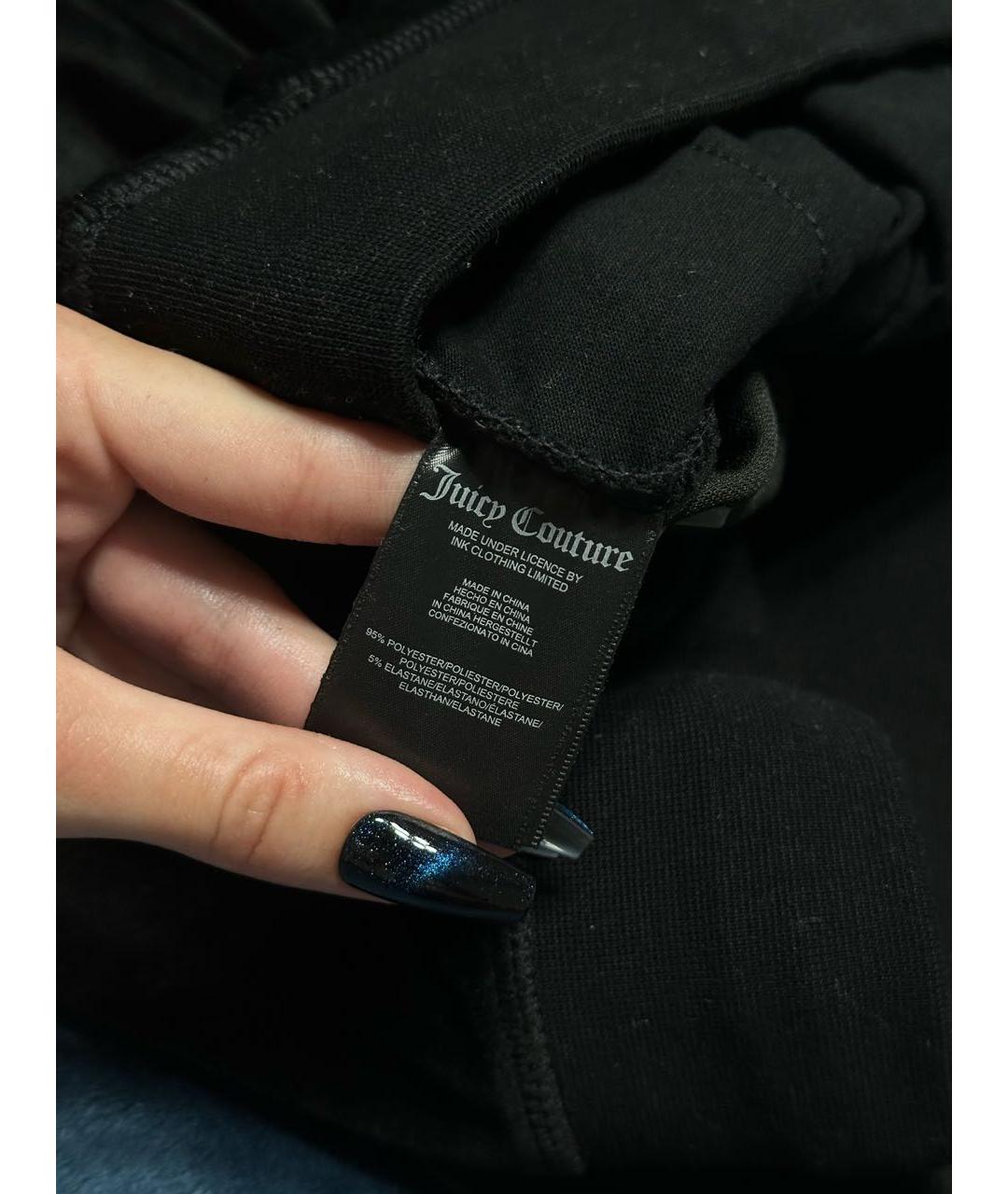 JUICY COUTURE Черный велюровый спортивные костюмы, фото 7