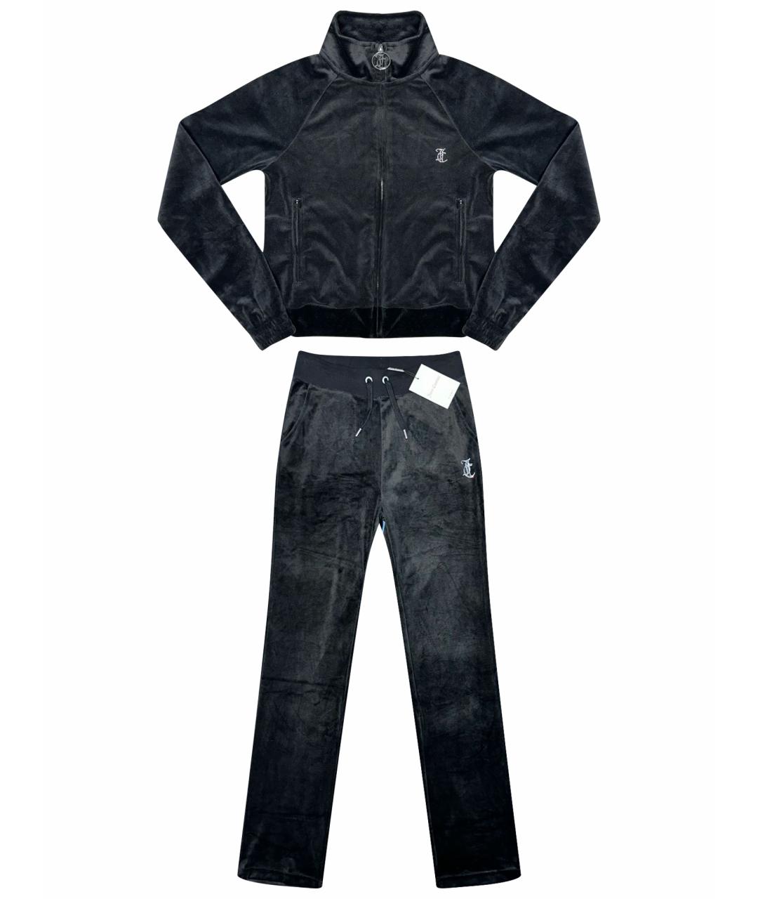 JUICY COUTURE Черный велюровый спортивные костюмы, фото 1