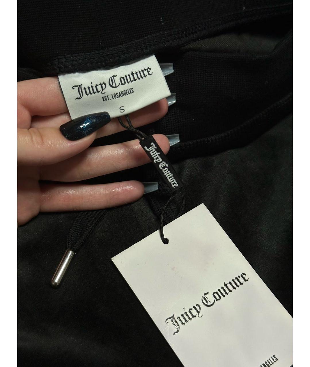 JUICY COUTURE Черный велюровый спортивные костюмы, фото 6